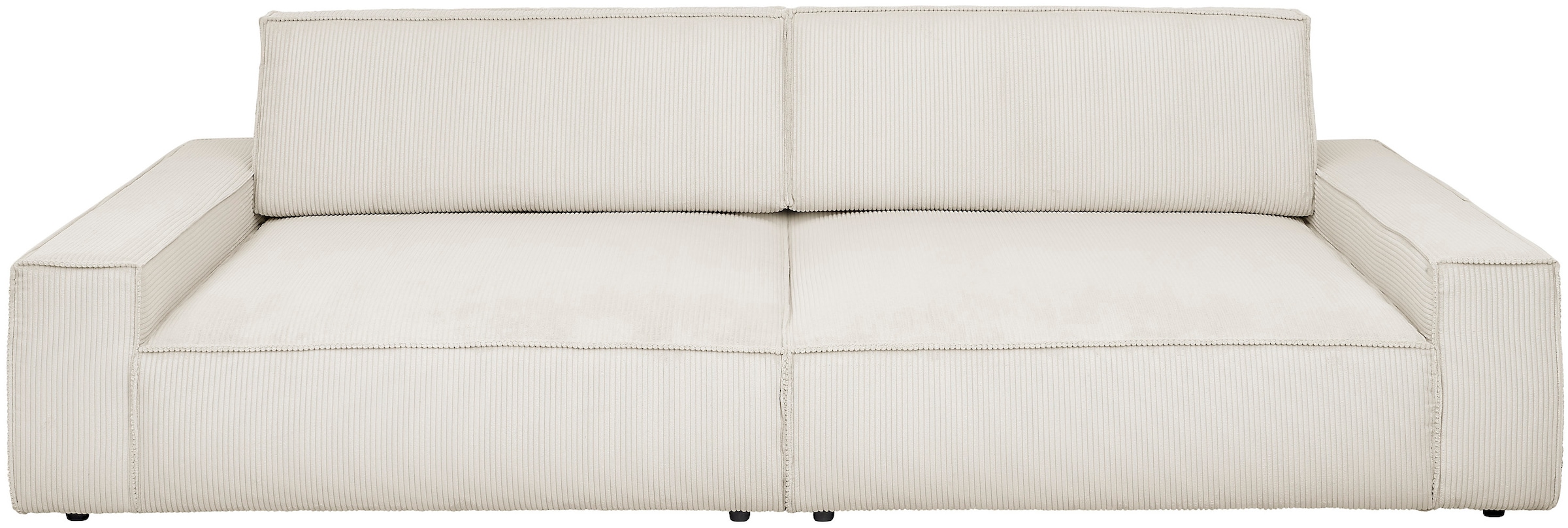 Home affaire Big-Sofa »NEU: SHERWOOD XXL, Big-Sofa (316cm), extra tiefe Sitzfläche 95 cm«, bequemer Sitzkomfort, Cord u. Leinenoptik, Kedernaht