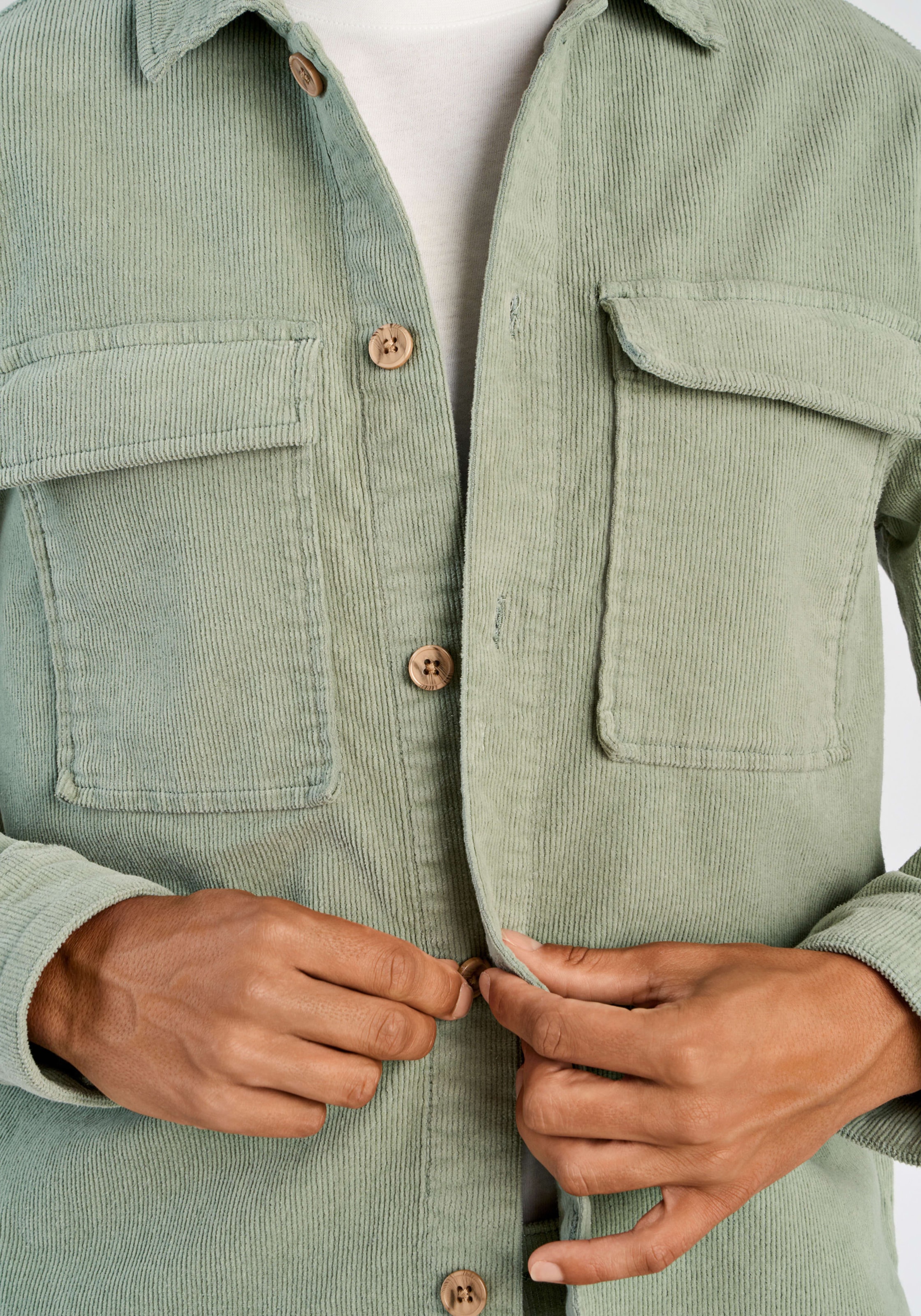 LINDBERGH Cordjacke ohne Kapuze mit Knopfverschluss