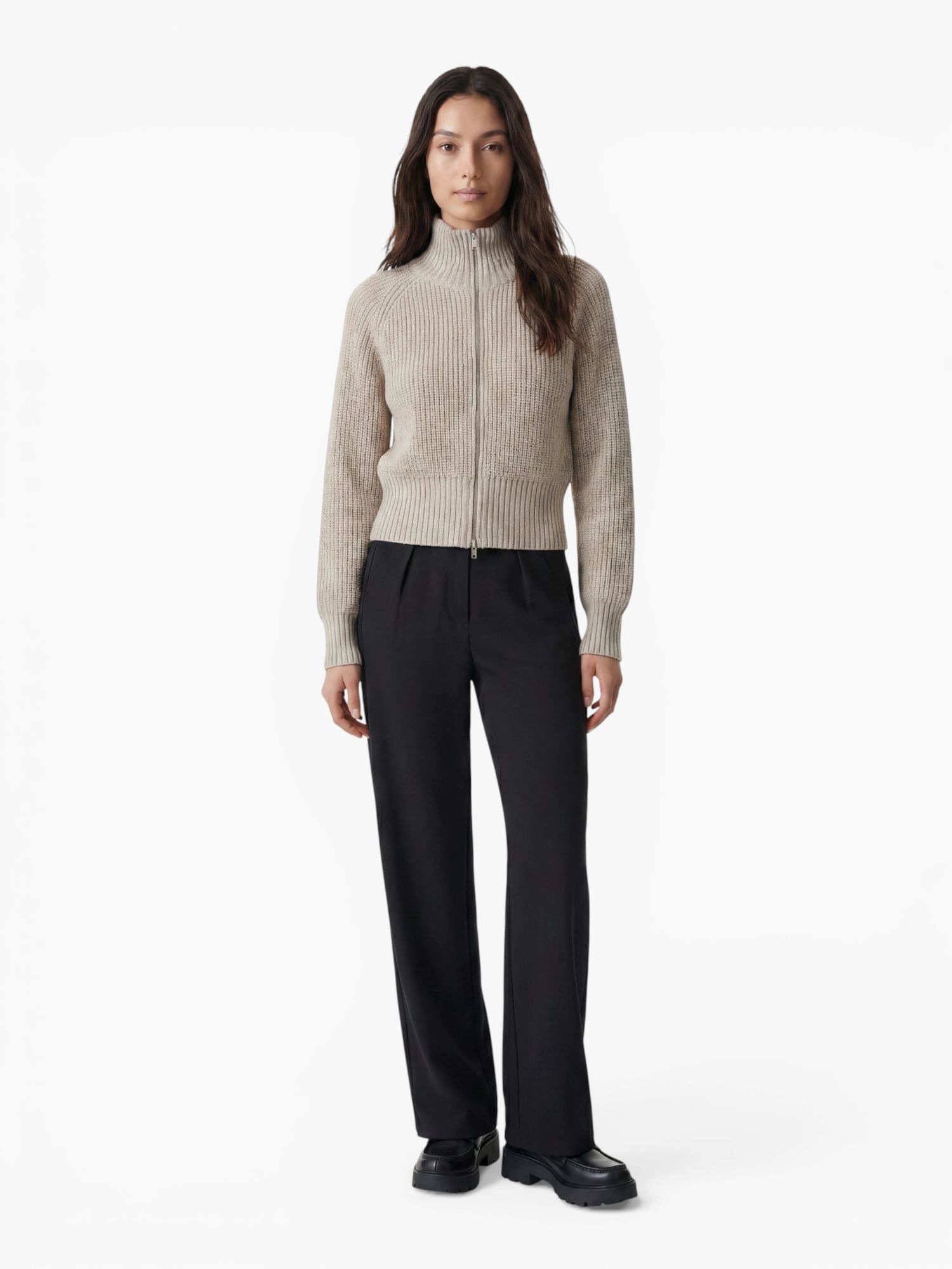LeGer Strickjacke »Nala, LeGer by Lena Gercke« mit Woll-Anteil, Stehkragen