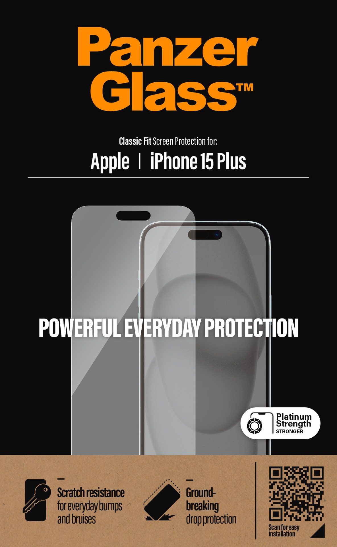 PanzerGlass Displayschutzglas »Screen Protector Glass« für iPhone 15 Plus
