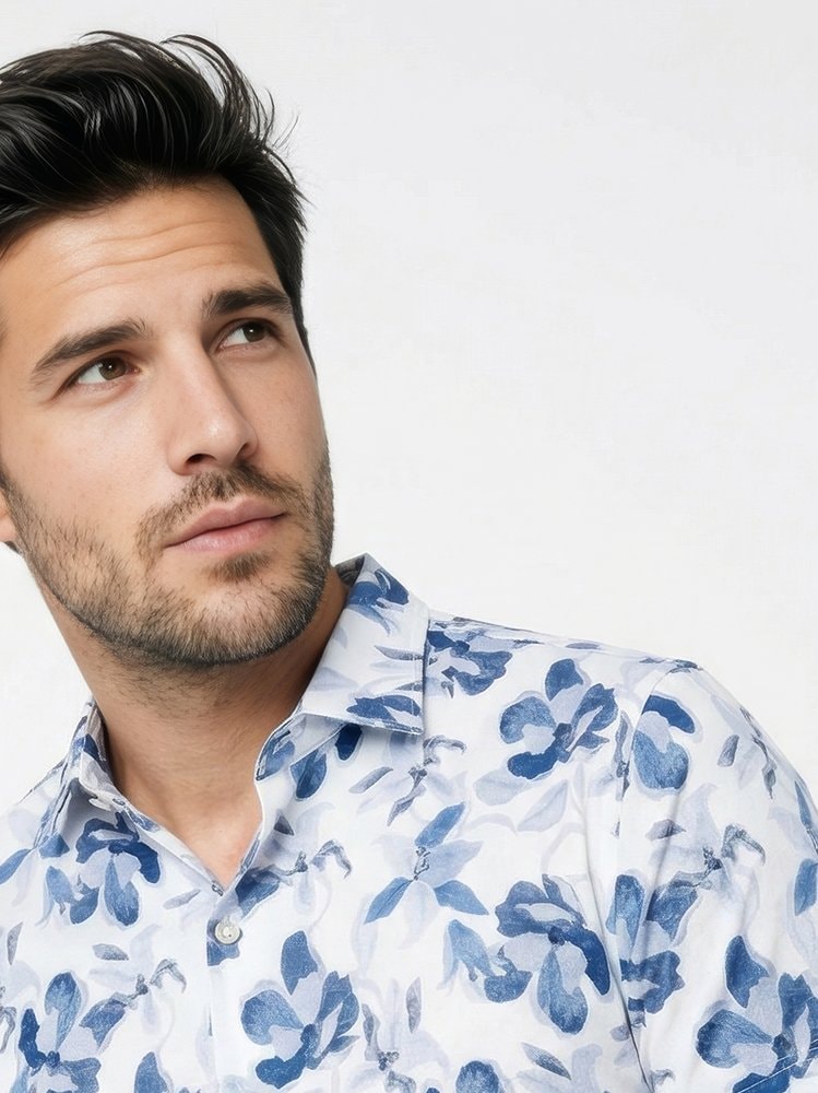 DESOTO Kurzarmhemd »Casual Kent 1/2« Jerseyhemd, Kentkragen, slim fit