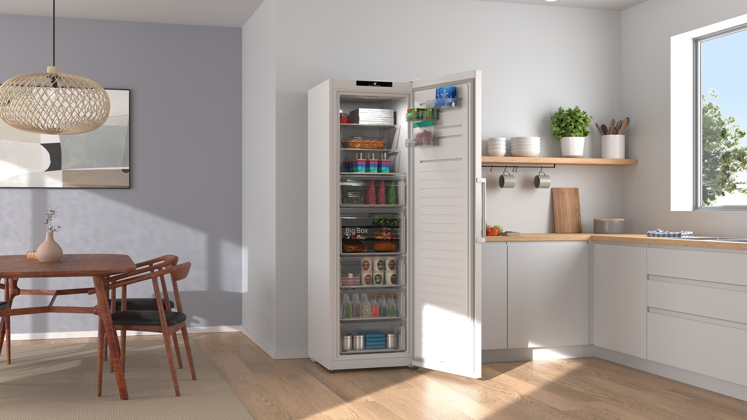 BOSCH Gefrierschrank Serie 4 »GSN36VWDG« 186,2 cm hoch 59,5 cm breit Nie wieder abtauen, No Frost Gefrierschrank, großzügiger Stauraum