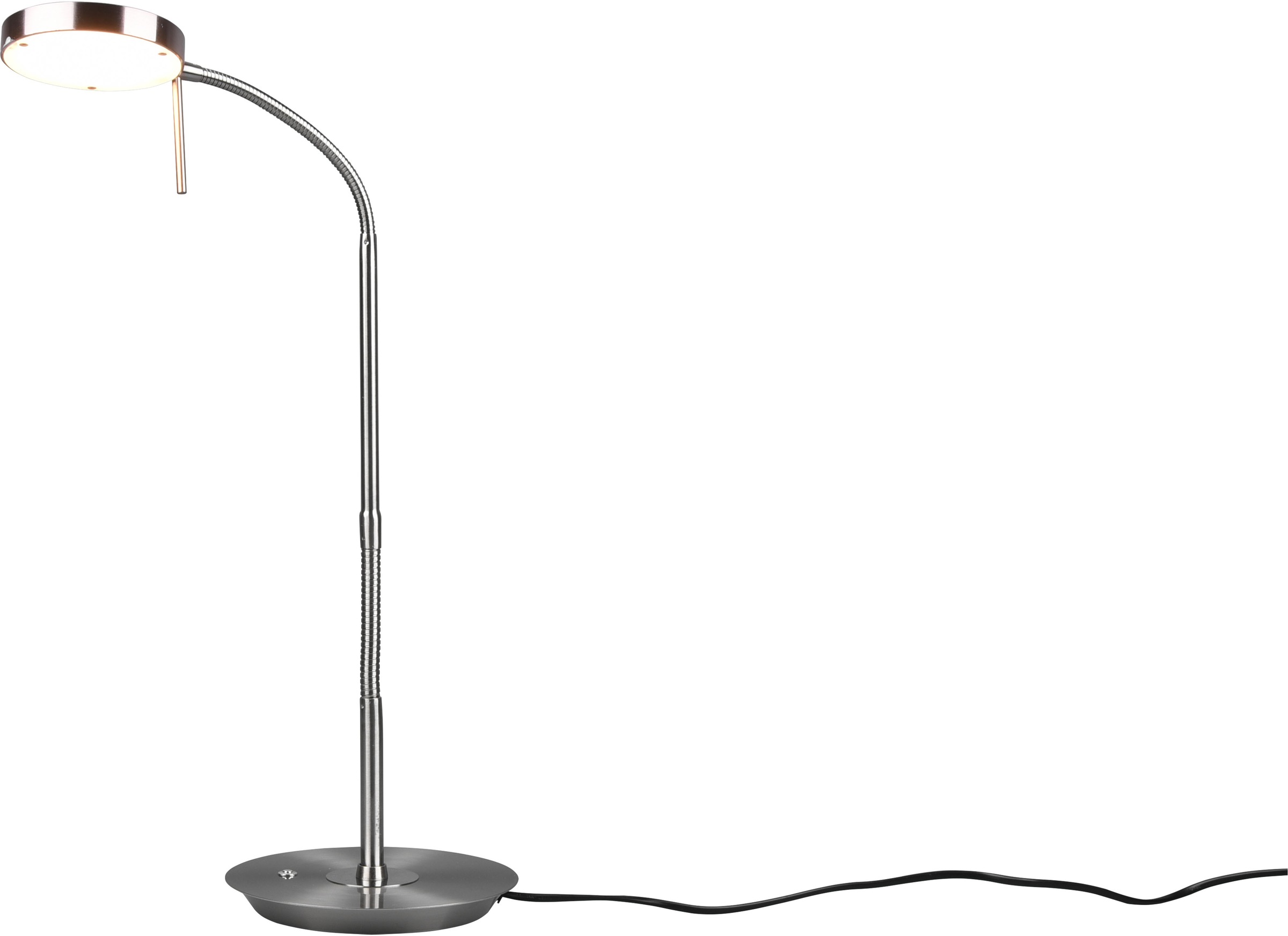 TRIO Leuchten LED Tischleuchte »MONZA, Tischlampe mit Sensordimmer Lichtfarbe einstellbar 2300-4000K«, 1 flammig, Leuchtmittel LED-Board | LED fest integriert, Leuchtenkopf flexibel verstellbar Memoryfunktion Höhe 57-74 cm