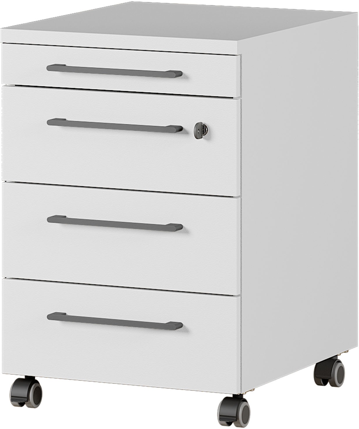 GERMANIA Büromöbel-Set »Agenda« Set bestehend aus höhenverstellbarem Schreibtisch und Rollcontainer