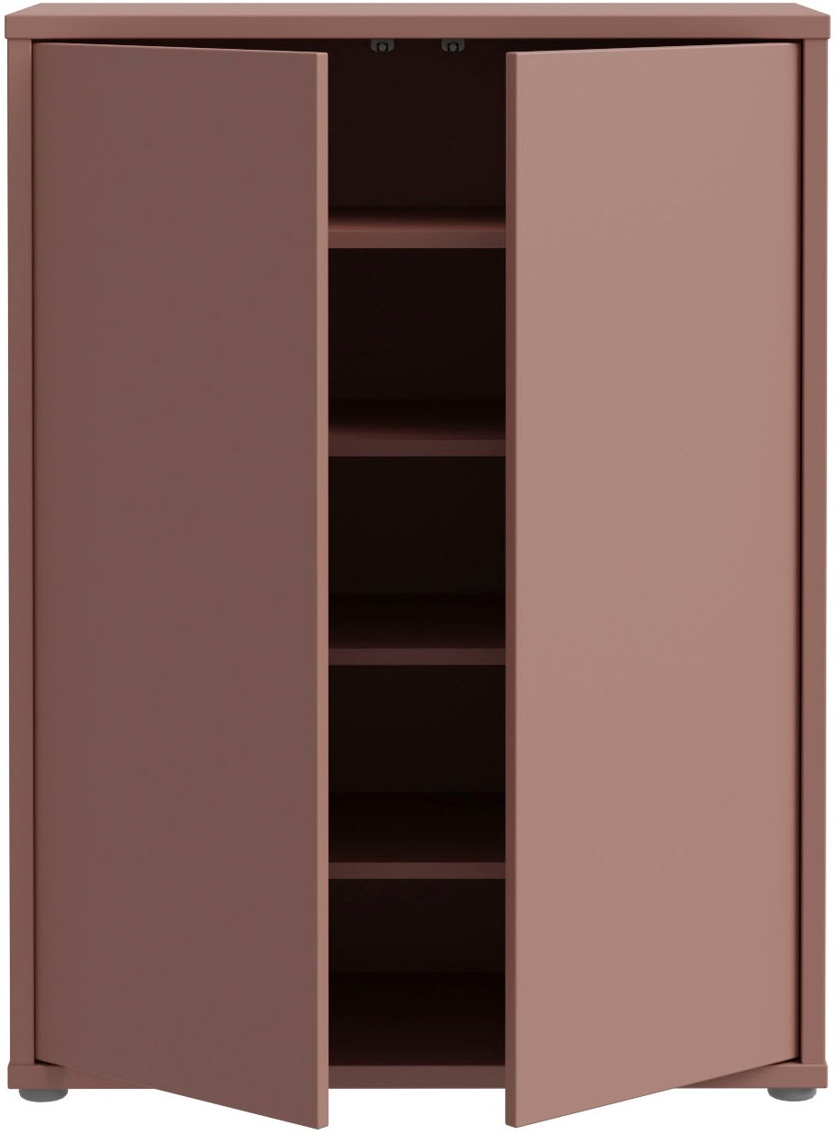 FORTE Schuhschrank »Alice Springs«, (B/H/T 74,5/99,1/34,9 cm), Stauraumschrank, Mehrzweckschrank, grifflose Front, Push to open