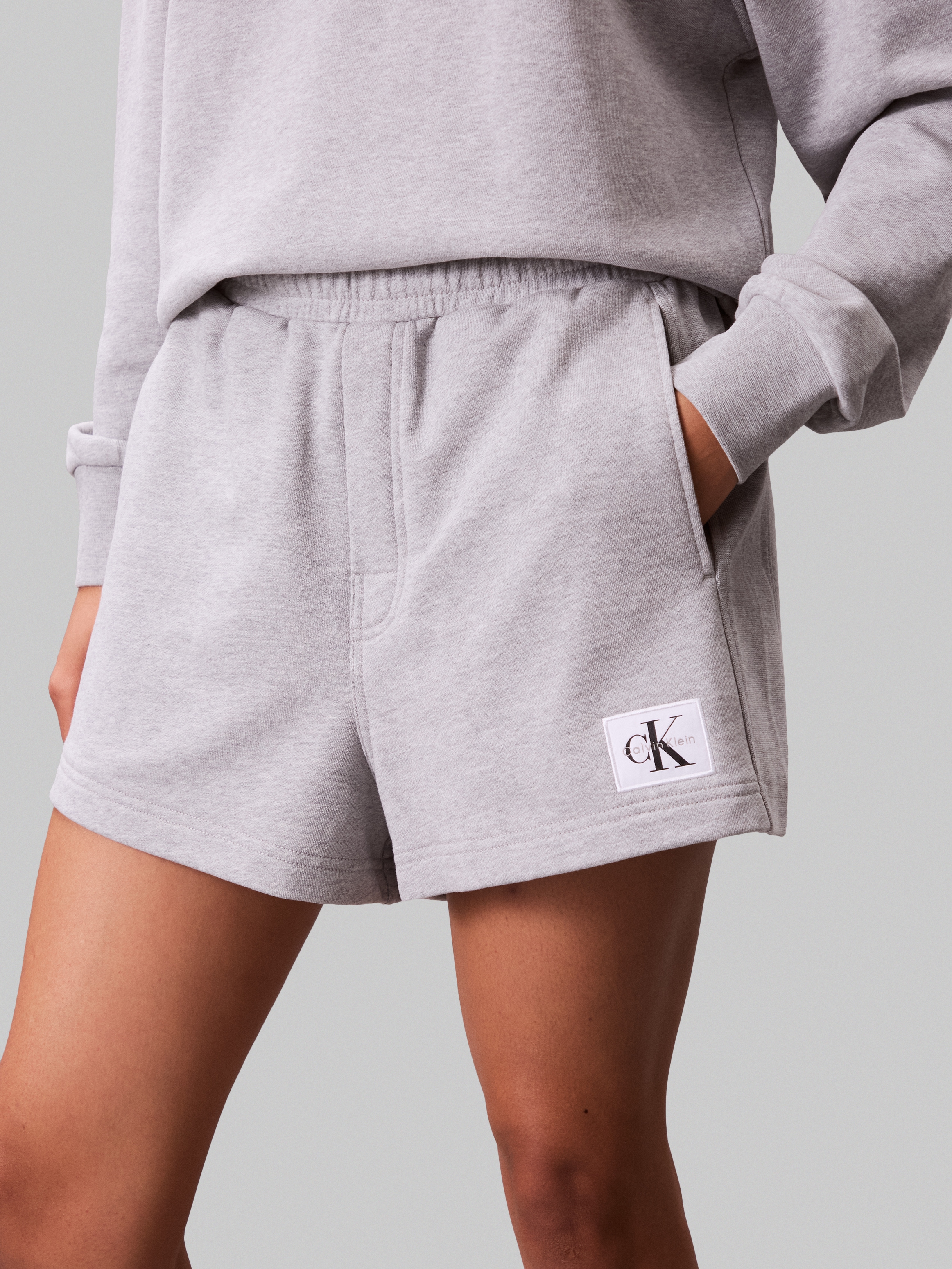 Calvin Klein Jeans Sweatshorts »A - FRNCH TRRY BDG L«, Mit elastischem Bund