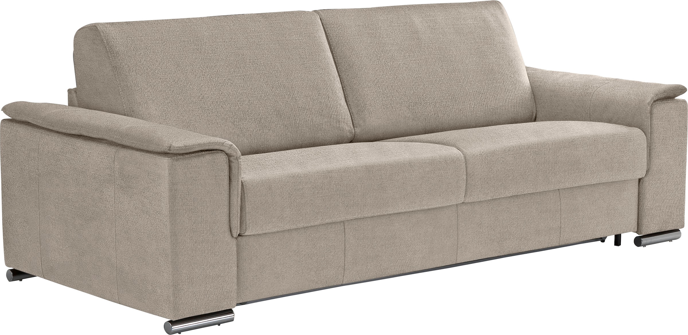 Egoitaliano Schlafsofa »Cecilia, modern & elegant, erstklassiger Sitzkomfort, Dauerschläfer«, inkl. Matratze und hochwertigem Metallbettrahmen, toller Schlafkomfort