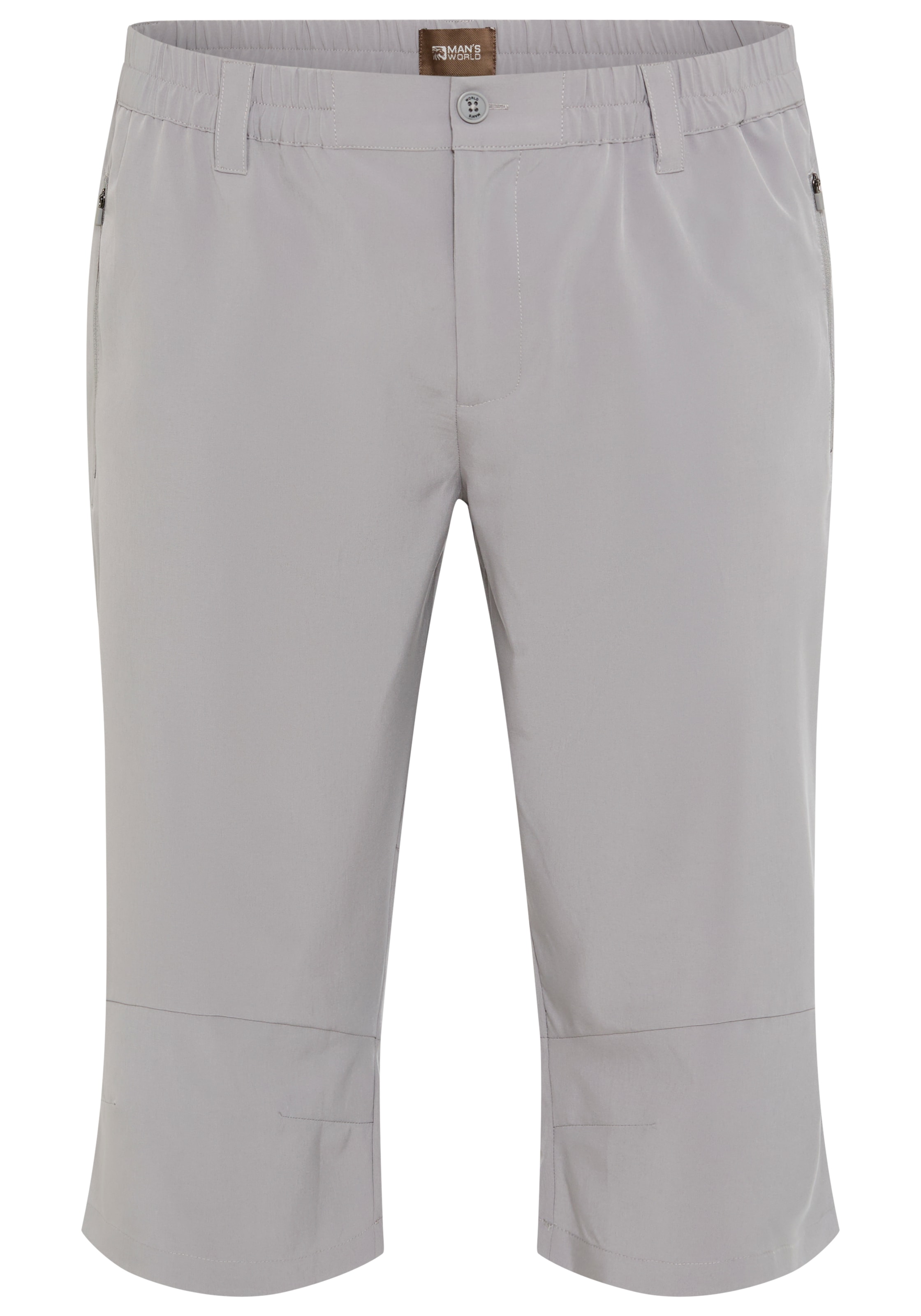 Man's World Plus Funktionsshorts  sportliche Webhose, gerades Bein, mit Gürtelschlaufen