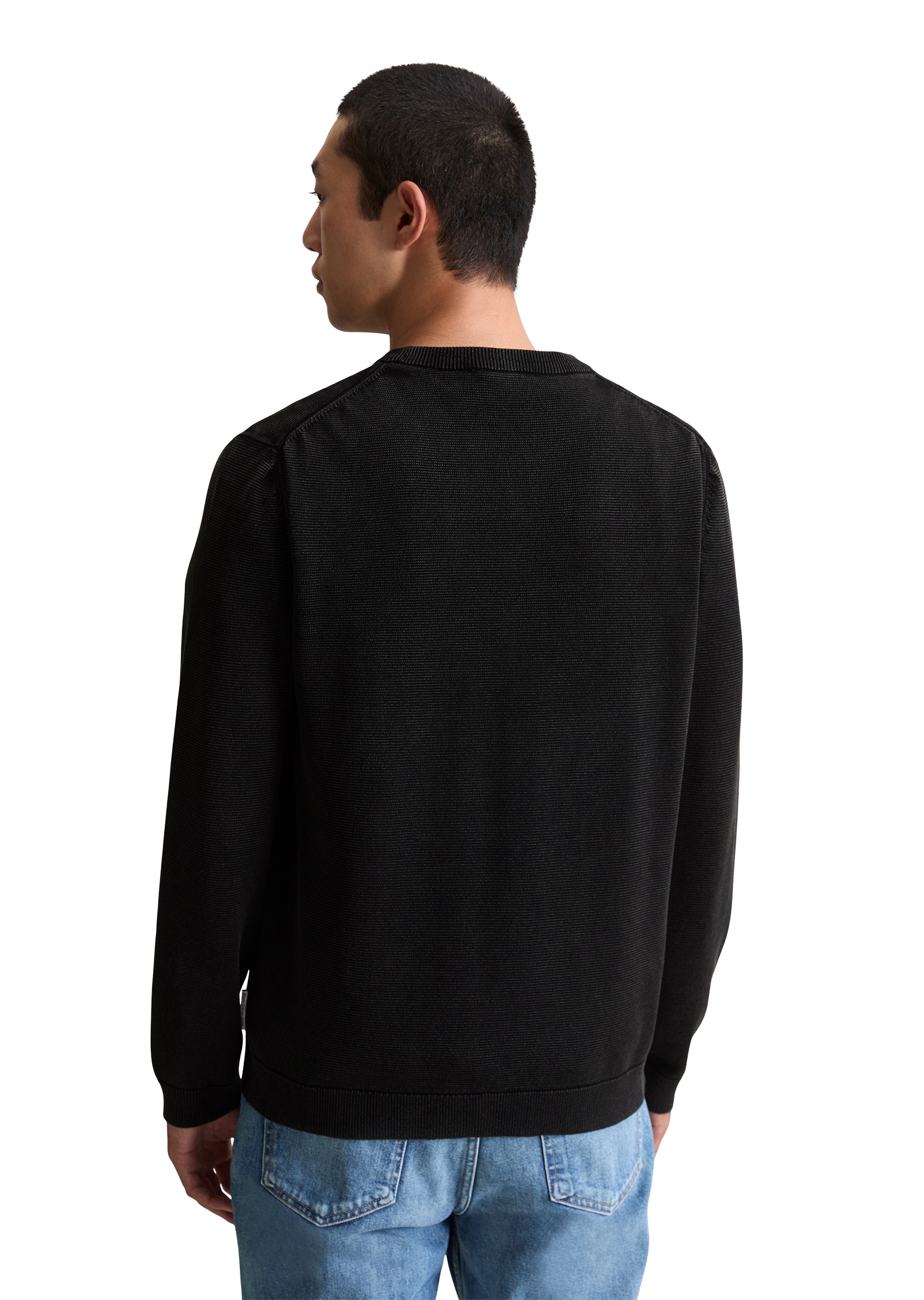 Marc O'Polo DENIM Strickpullover, regular fit, Rundhals, sanfte Struktur