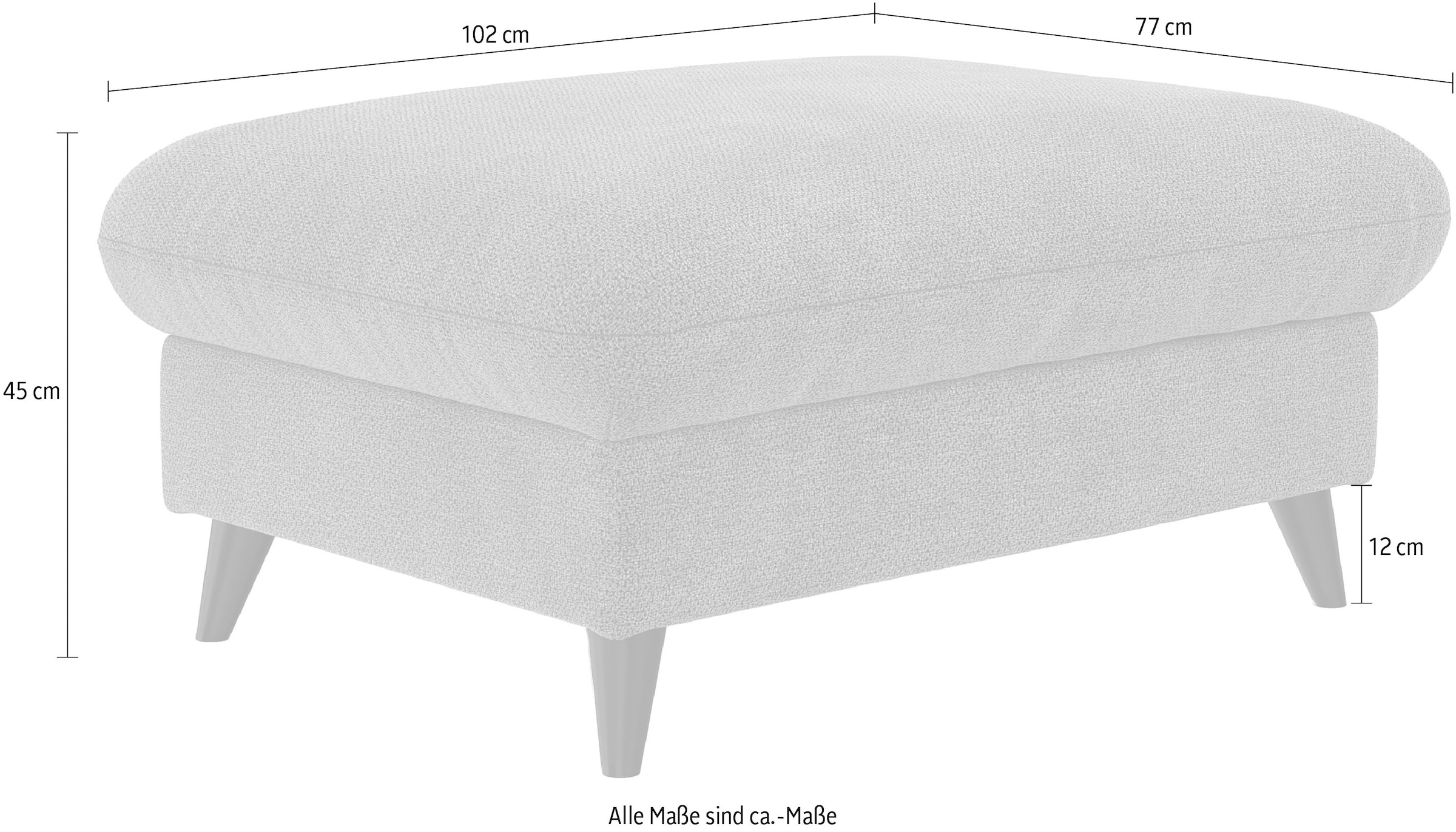 COTTA Hocker »Pike Hocker mit Stauraum« Stauraum