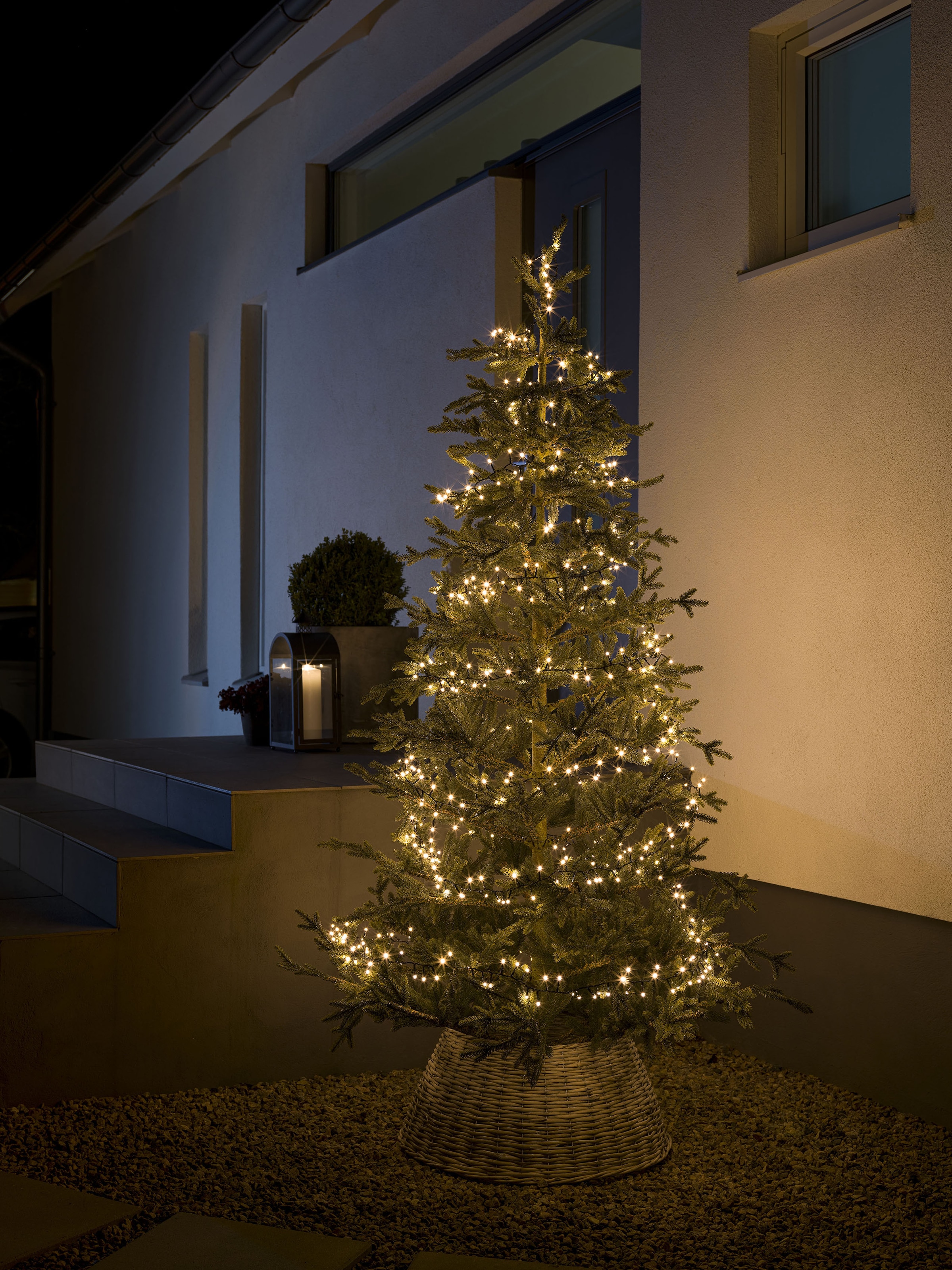 KONSTSMIDE LED-Lichterkette »Weihnachtsdeko aussen«, 600 St.-flammig, Micro  LED Compactlights, 600 warmweiße Dioden auf Raten bestellen