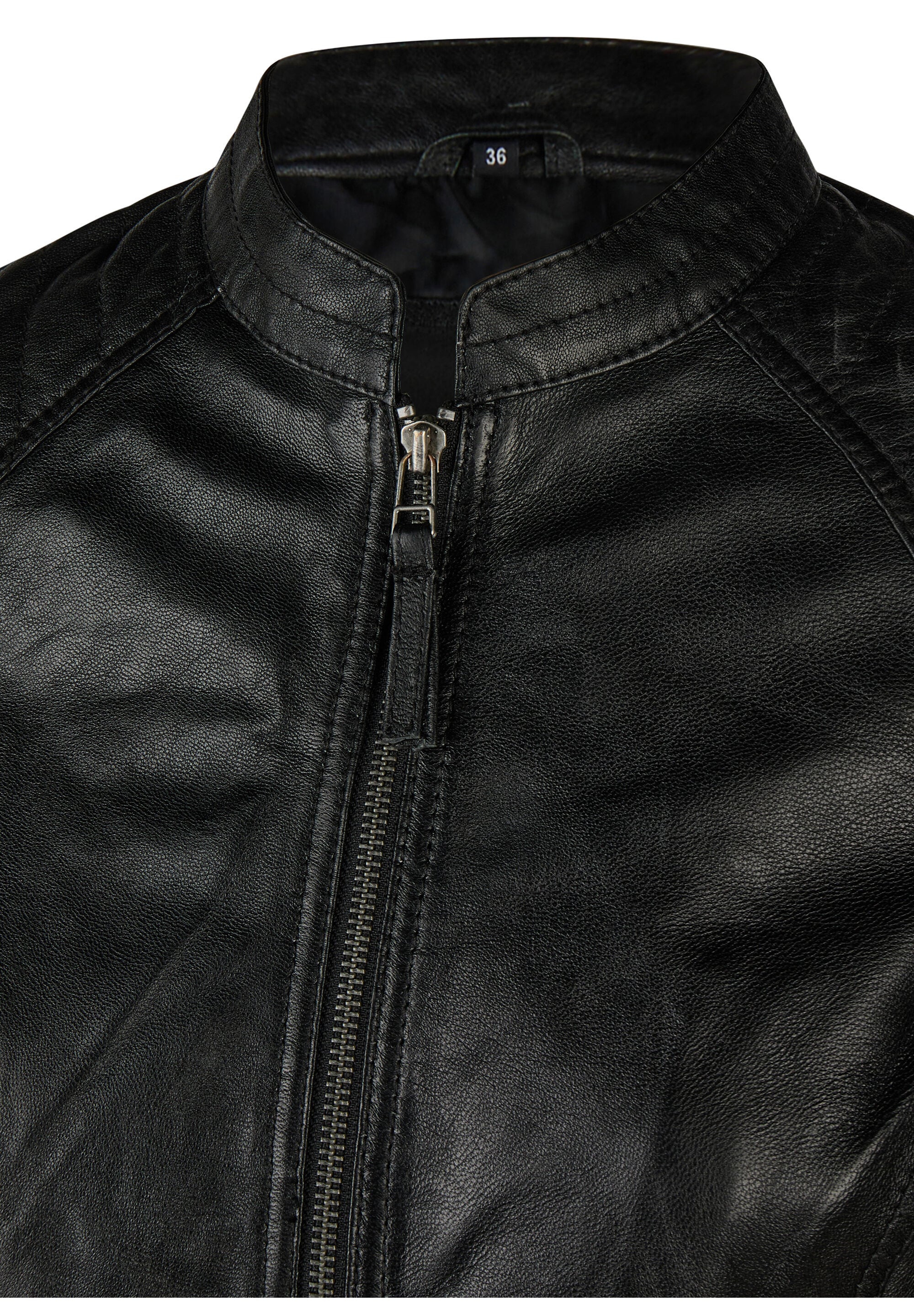 Apple of Eden Lederjacke »Apple of Eden Lederjacke« ohne Kapuze aus weichem Leder