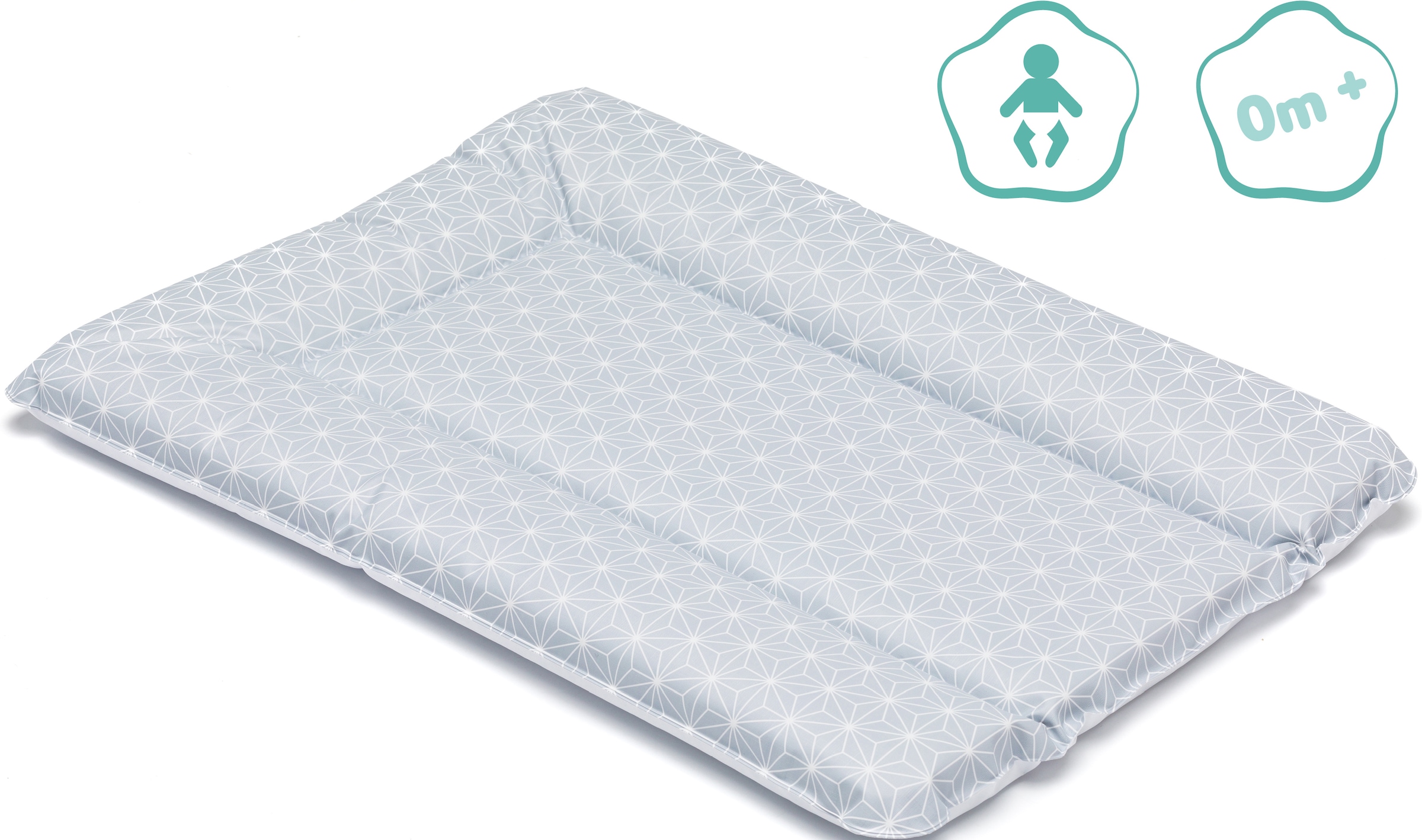 Fillikid Wickelauflage »Softy, Cube Grey«, (1 tlg.)