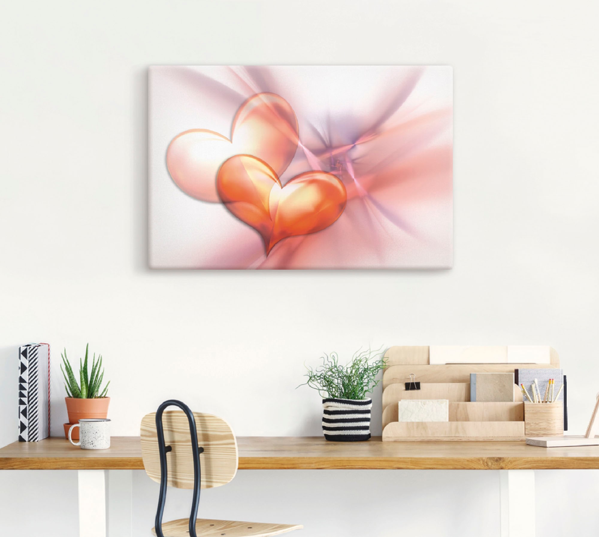 Artland Wandbild »Das höchste Glück« Herzen 1 Stk. tlg. als Alubild, Outdoorbild, Leinwandbild, Poster, Wandaufkleber