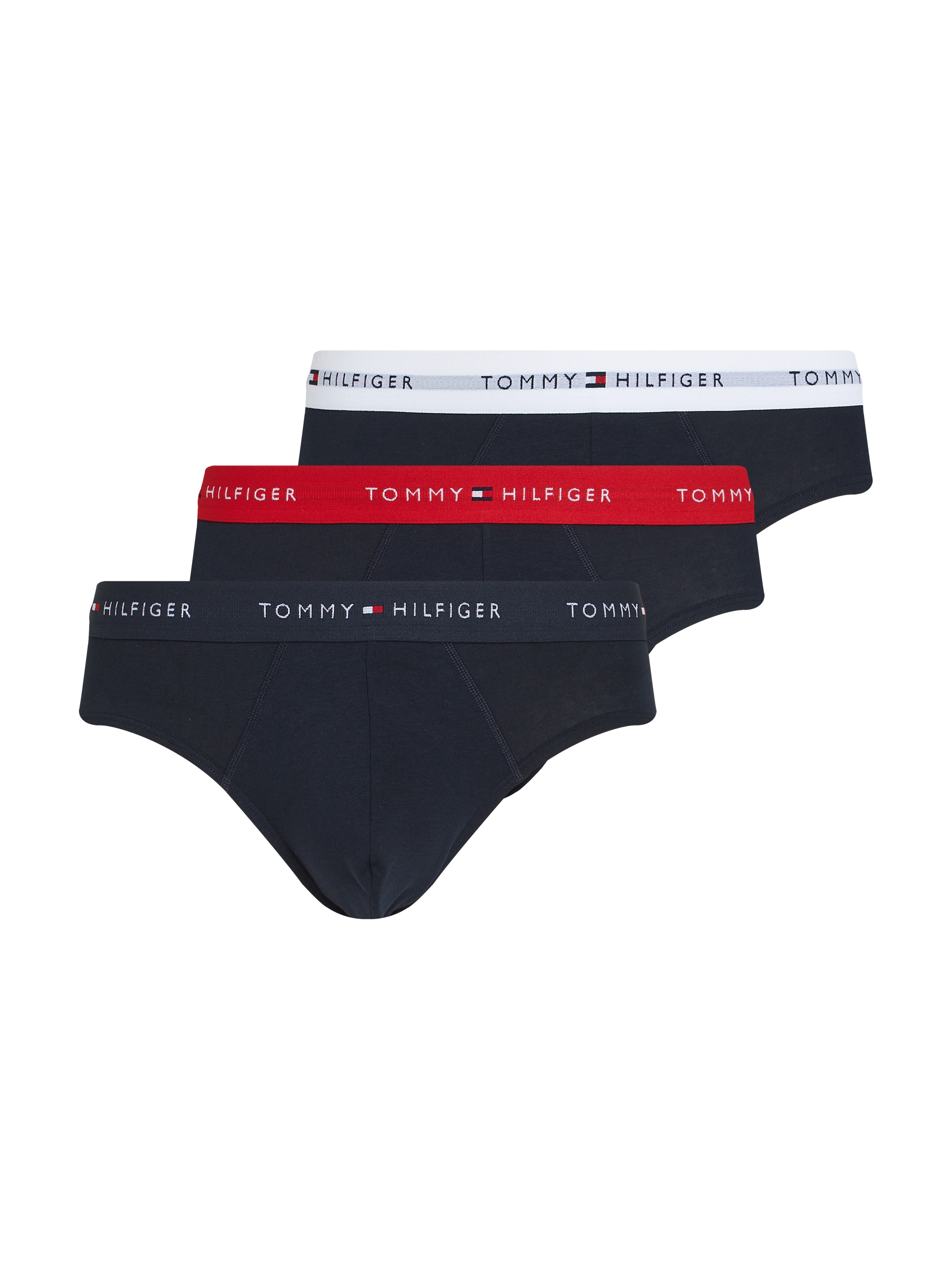 Tommy Hilfiger Underwear Slip »3P BRIEF DTM«, (Packung, 3 St., 3er), mit Logo-Elastikbund