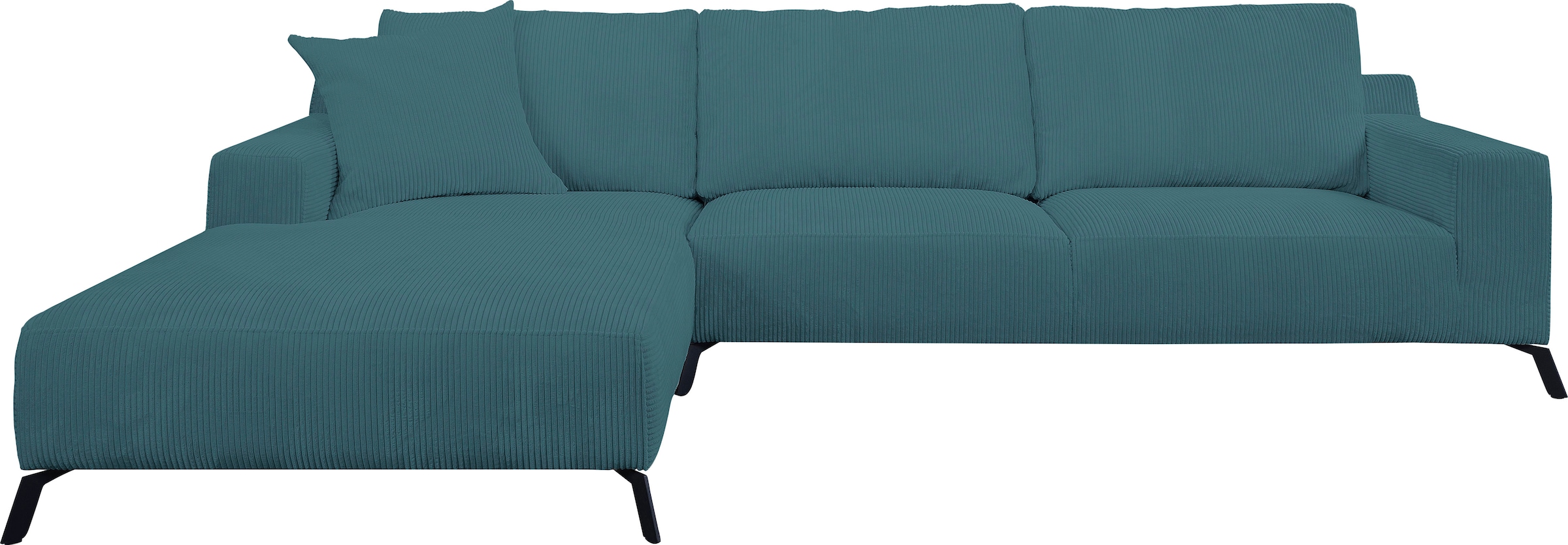 WERK2 Ecksofa »Faro«, XXL Design Ecksofa mit hohem Komfort in trendigem Cord  & Samtvelours auf Rechnung kaufen | Ecksofas