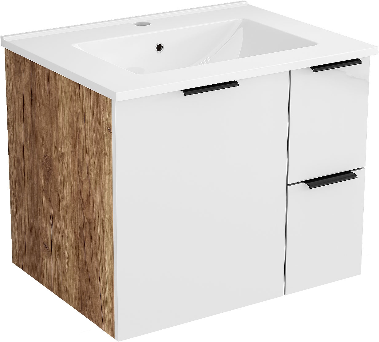 OTTO home Waschtisch »Picante« inkl. Keramikbecken, 60 und 80 cm, 1Tür + 2 Schubladen, wandhängend