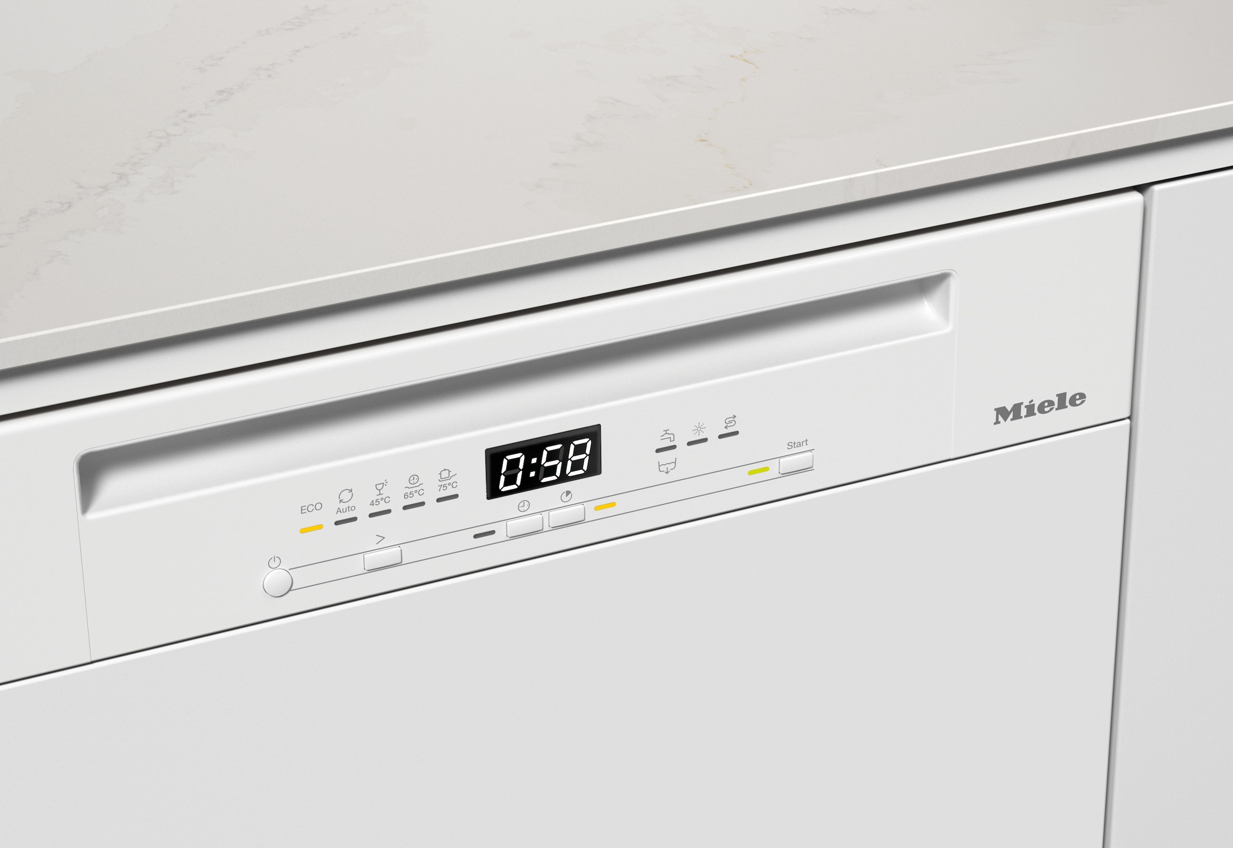 Miele teilintegrierbarer Geschirrspüler »G 5811 SCi Active Plus Brillantweiß«, 14 Maßgedecke