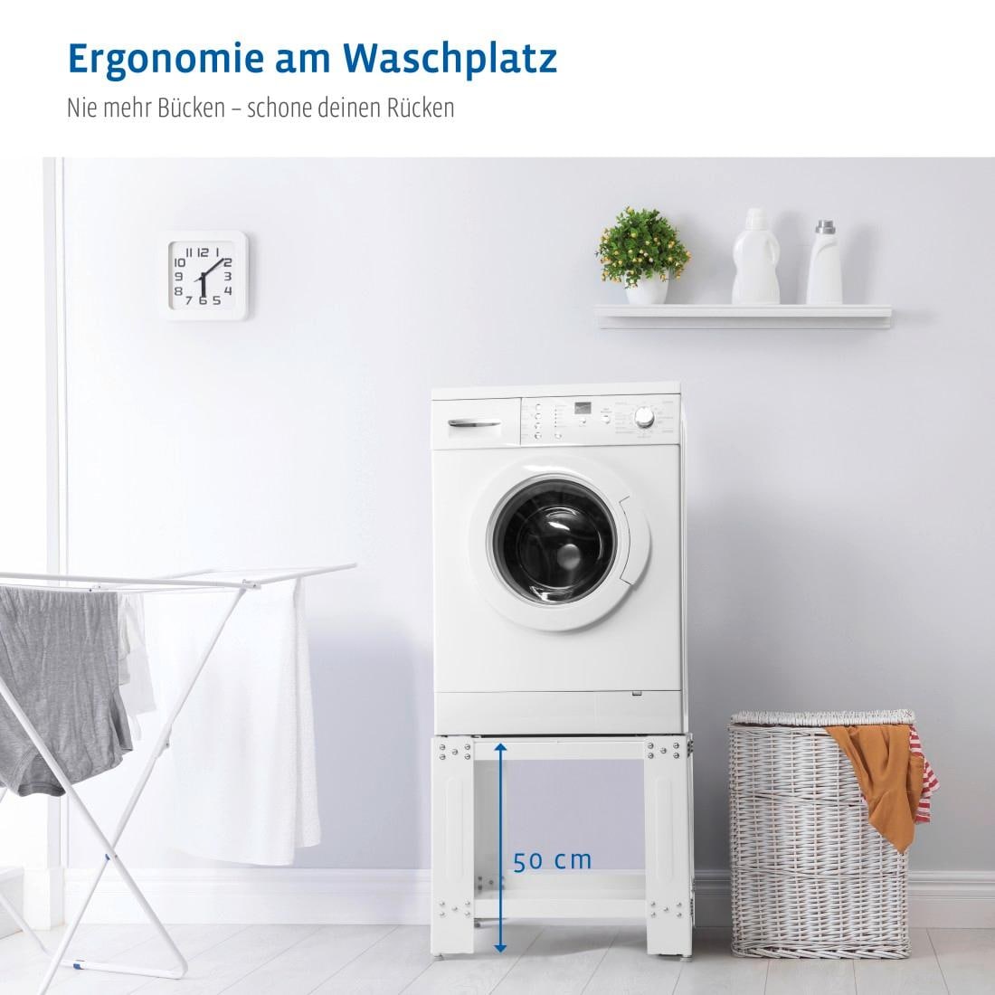 Xavax Unterbausockel »Sockel Unterbausockel Untergestell 60 x 60 x 50cm«,  für Waschmaschine und Trockner online kaufen | UNIVERSAL