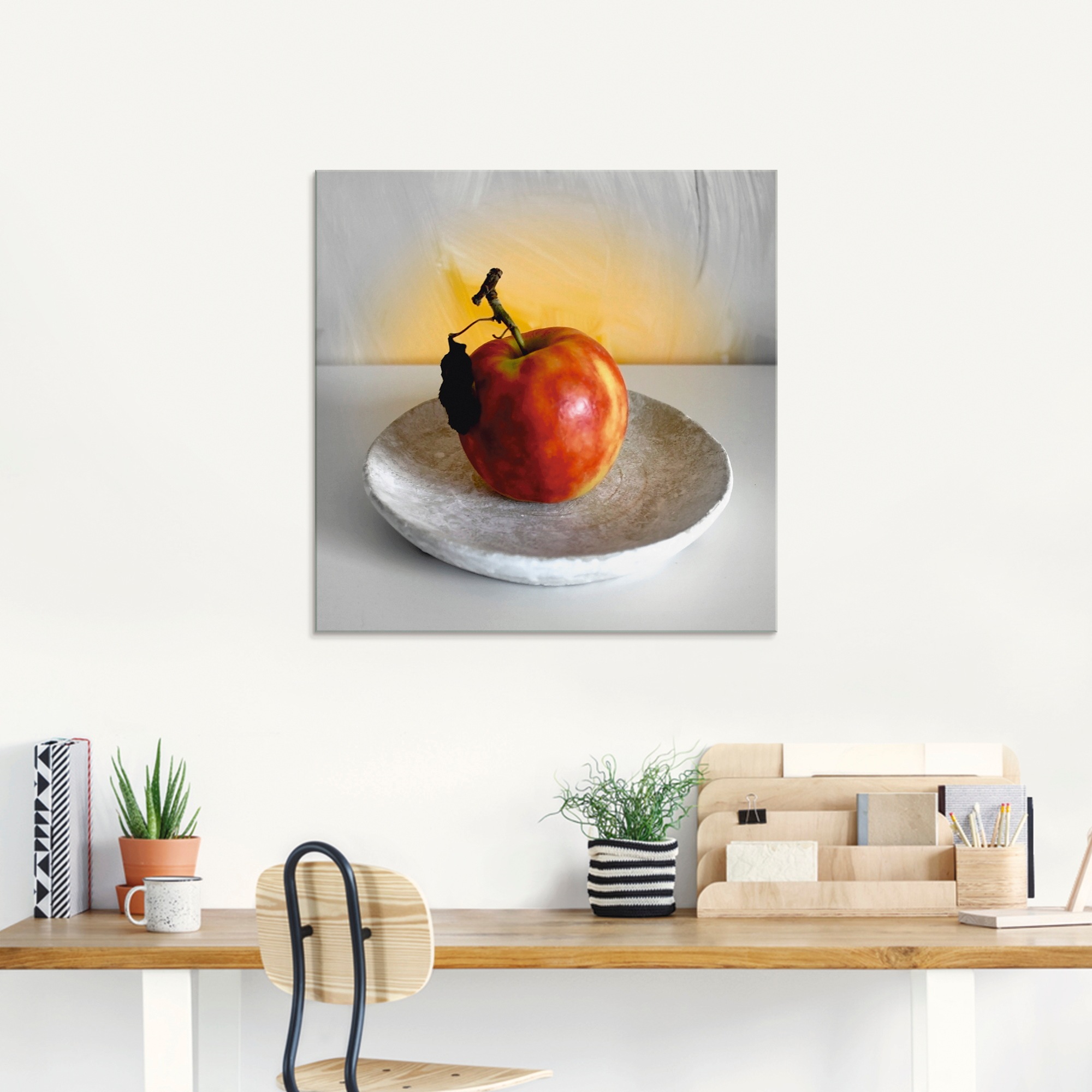 Artland Glasbild »Ein Apfel am Tag« Arrangements 1 Stk. tlg. in verschiedenen Größen