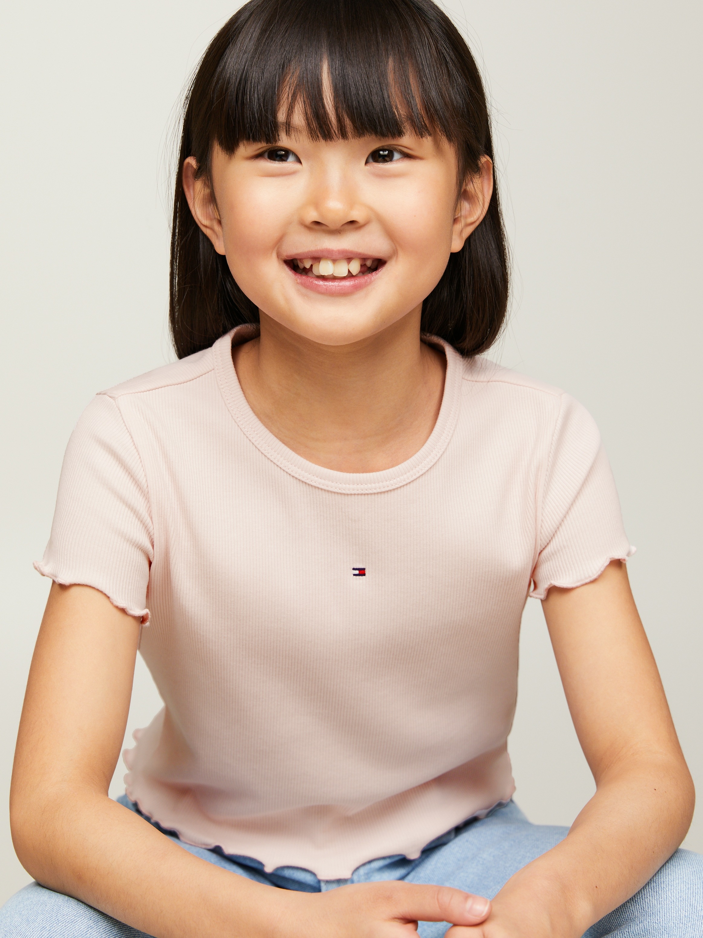 Tommy Hilfiger T-Shirt »ESSENTIAL RIB TOP S/S«, Kinder bis 16 Jahre