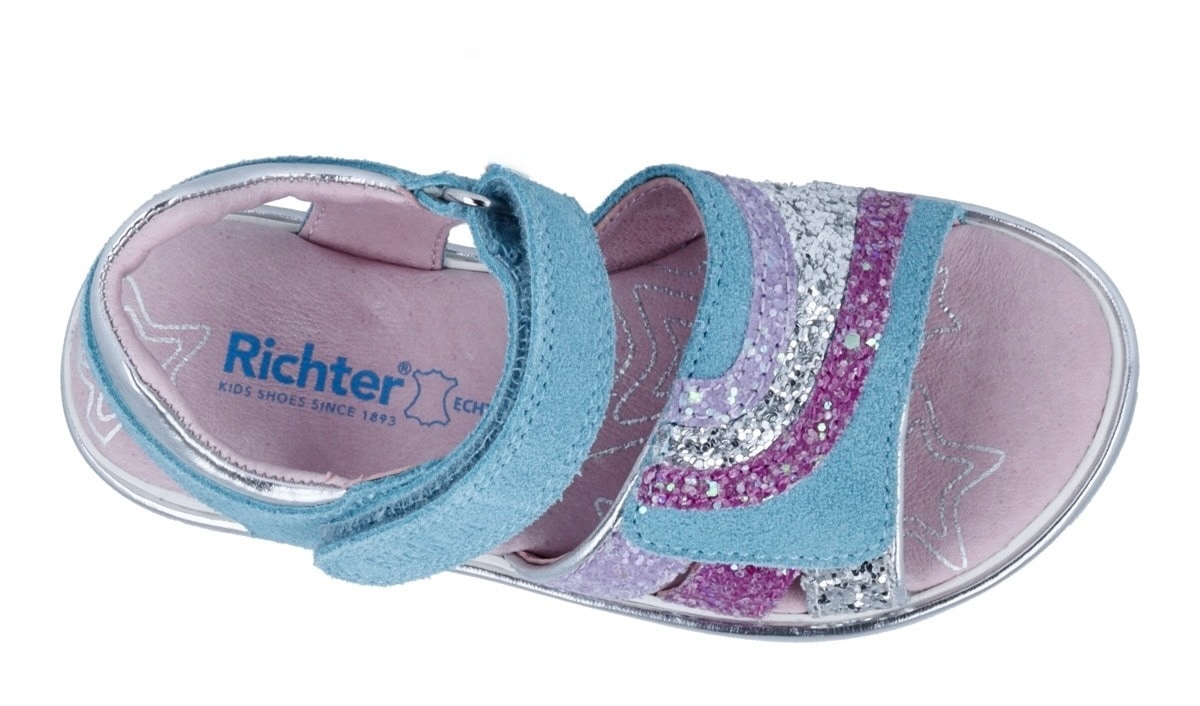 Richter Sandale »Romea«  Klettschuh, Riemchensandale, Größenschablone zum Download, mit WMS