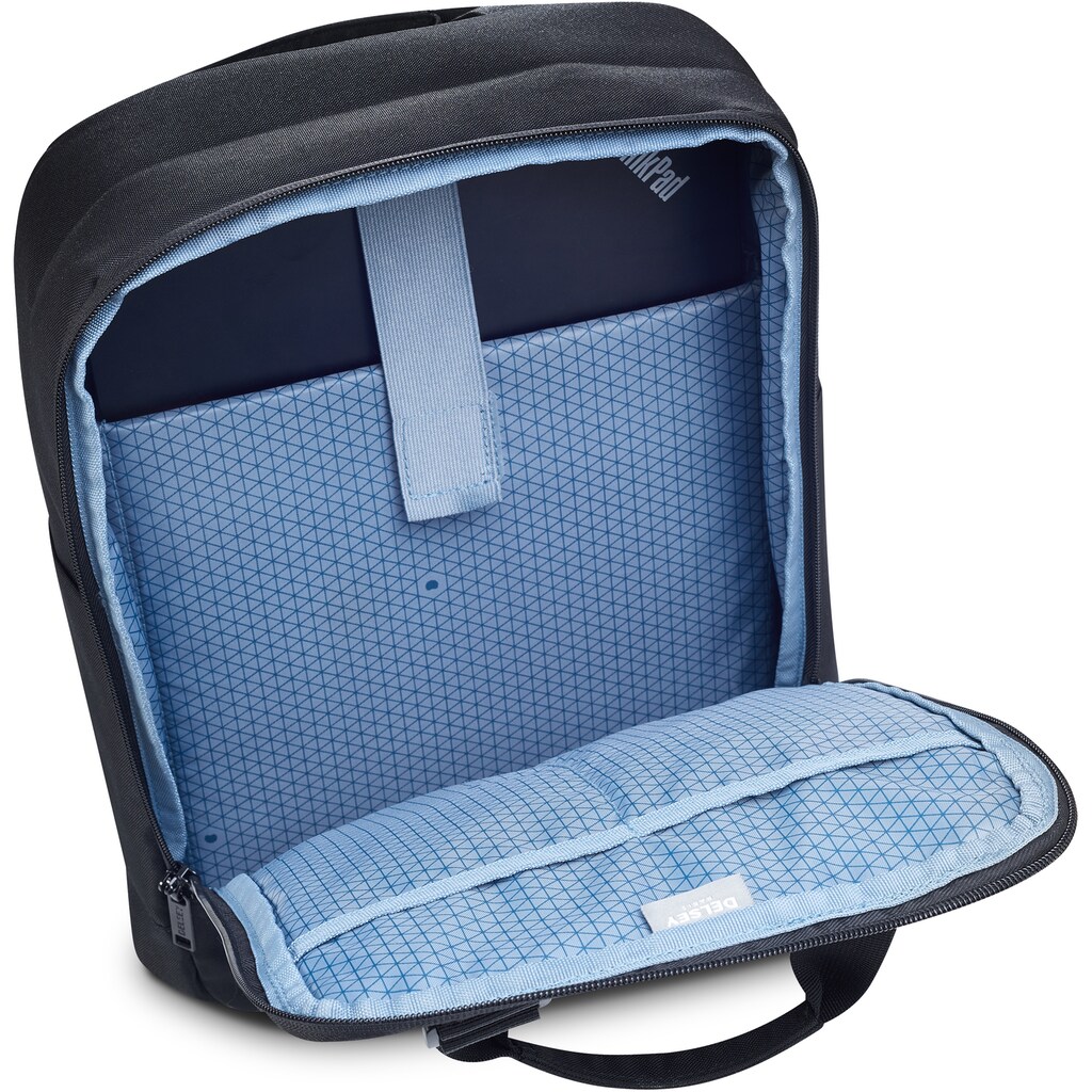 Delsey Laptoprucksack »Citypak Square«, aus recyceltem Material; mit gepolstertem 15,6-Zoll Laptopfach