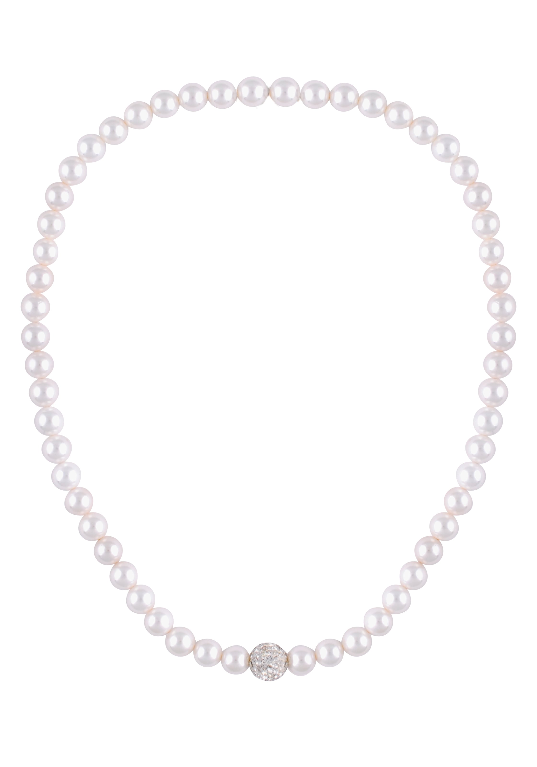Perlenkette »Geschenk Halskette Perlencollier, 10646213«, mit Strassstein - mit...