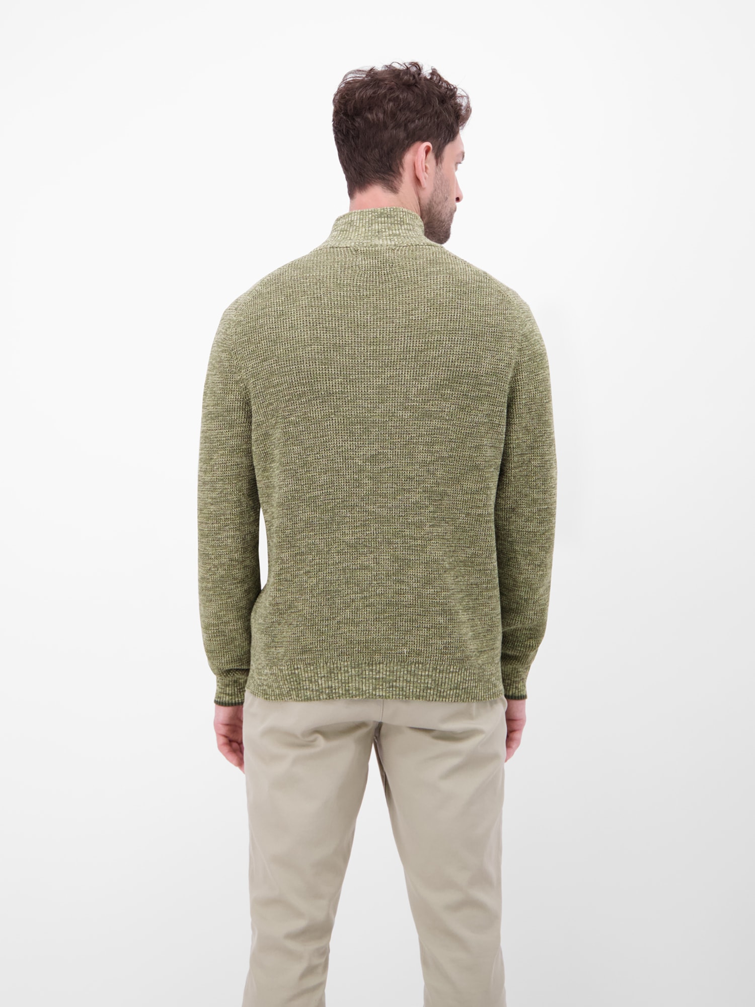 LERROS Strickpullover »Herren Troyer in Twist-Struktur«