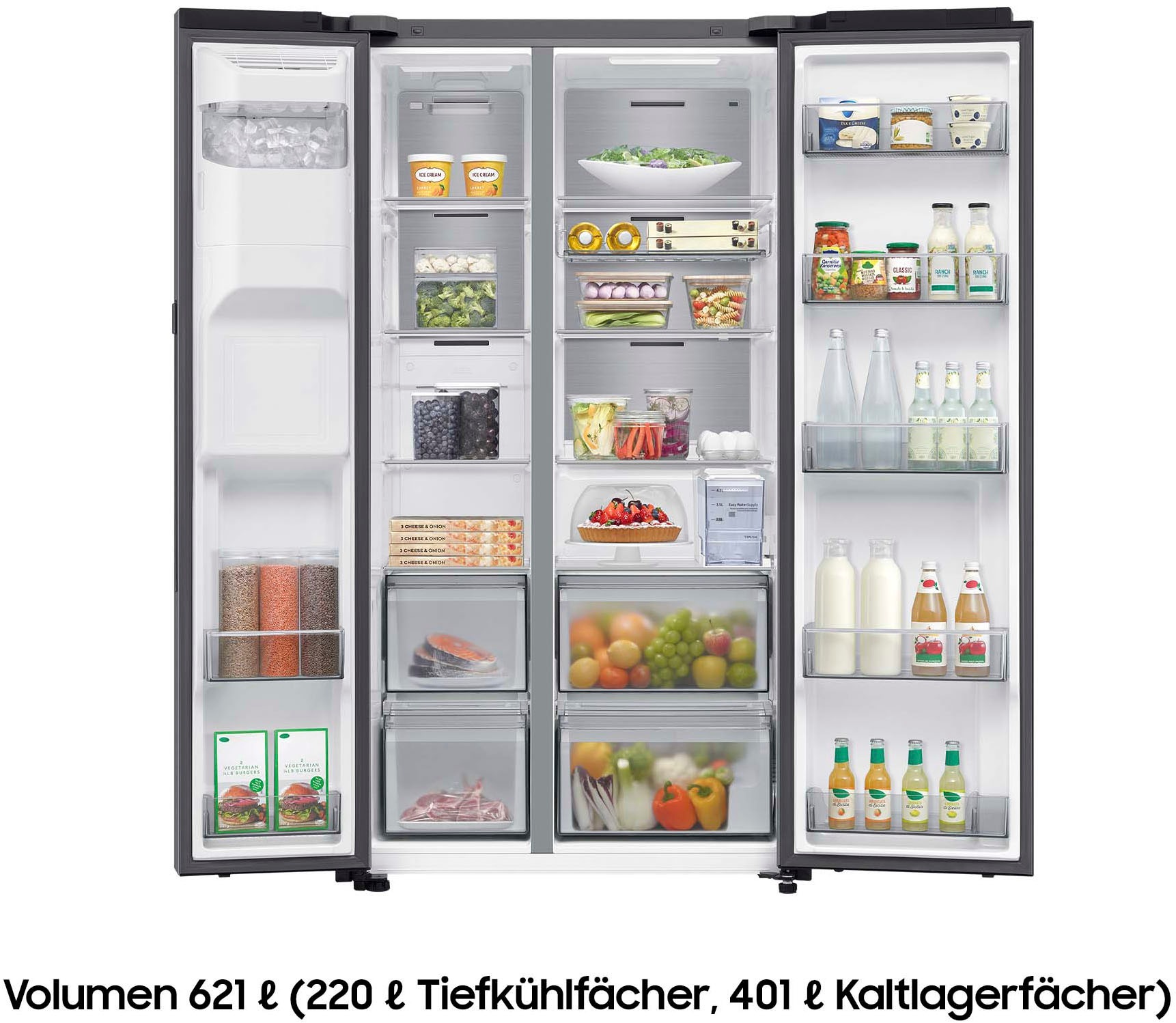 Samsung Side-by-Side RS94F »RS90F65EDT«, Separate Temperaturregelung für Kühl- und Gefrierbereich