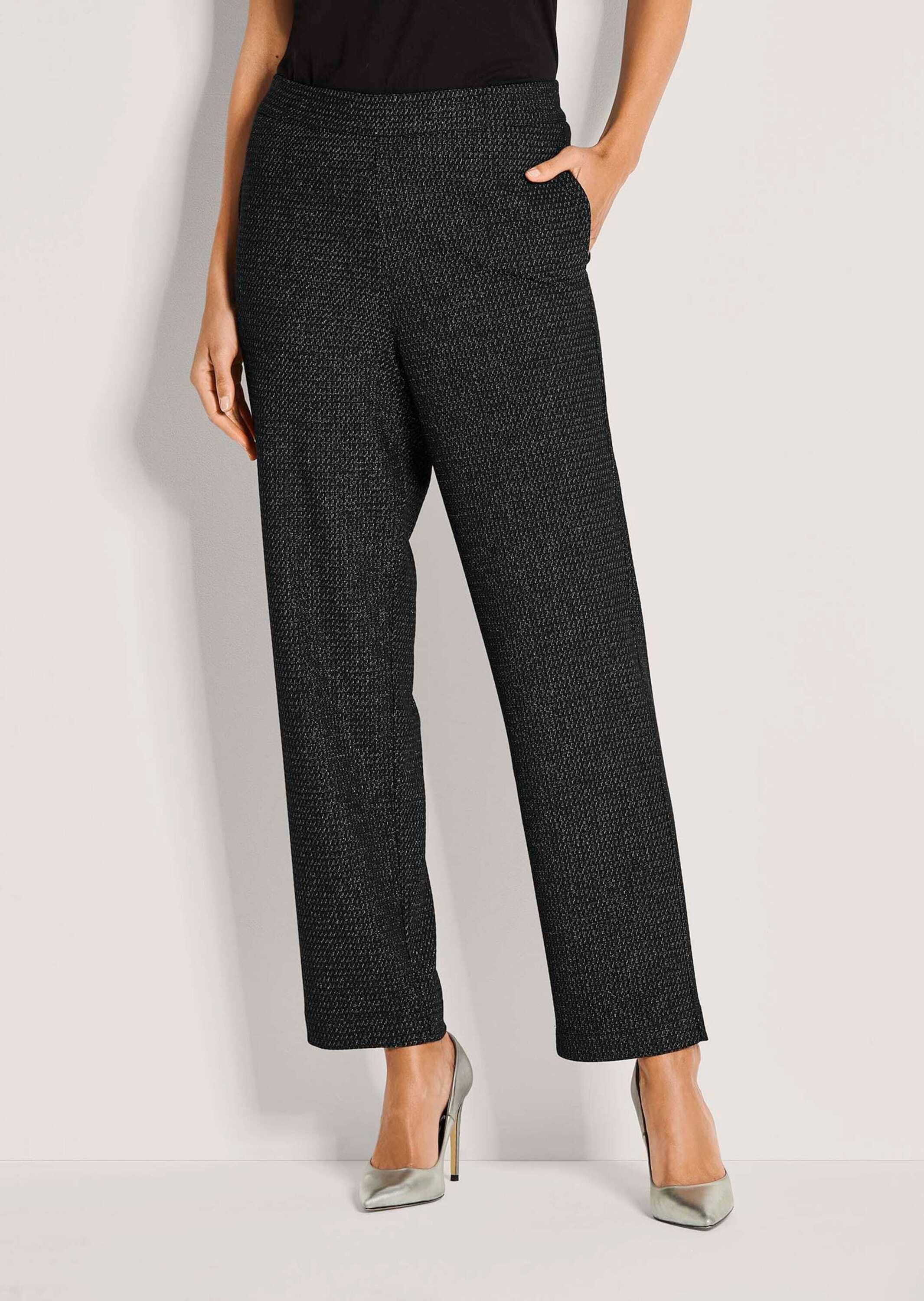 MADELEINE Jerseyhose »Jerseyhose Stretch-Stoffhose mit Glanzakzenten«