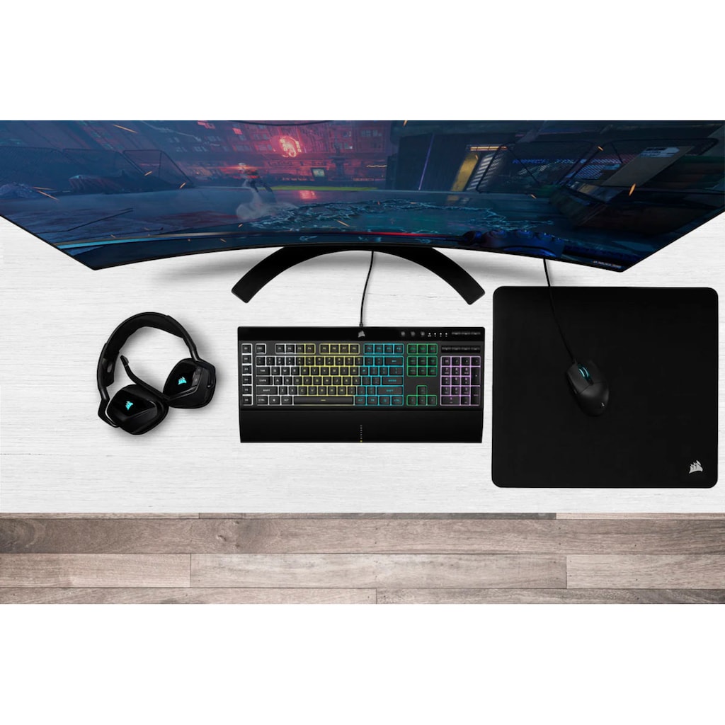 Corsair Gaming-Tastatur »K55 RGB PRO«, (Ziffernblock-USB-Anschluss-Fn-Tasten)