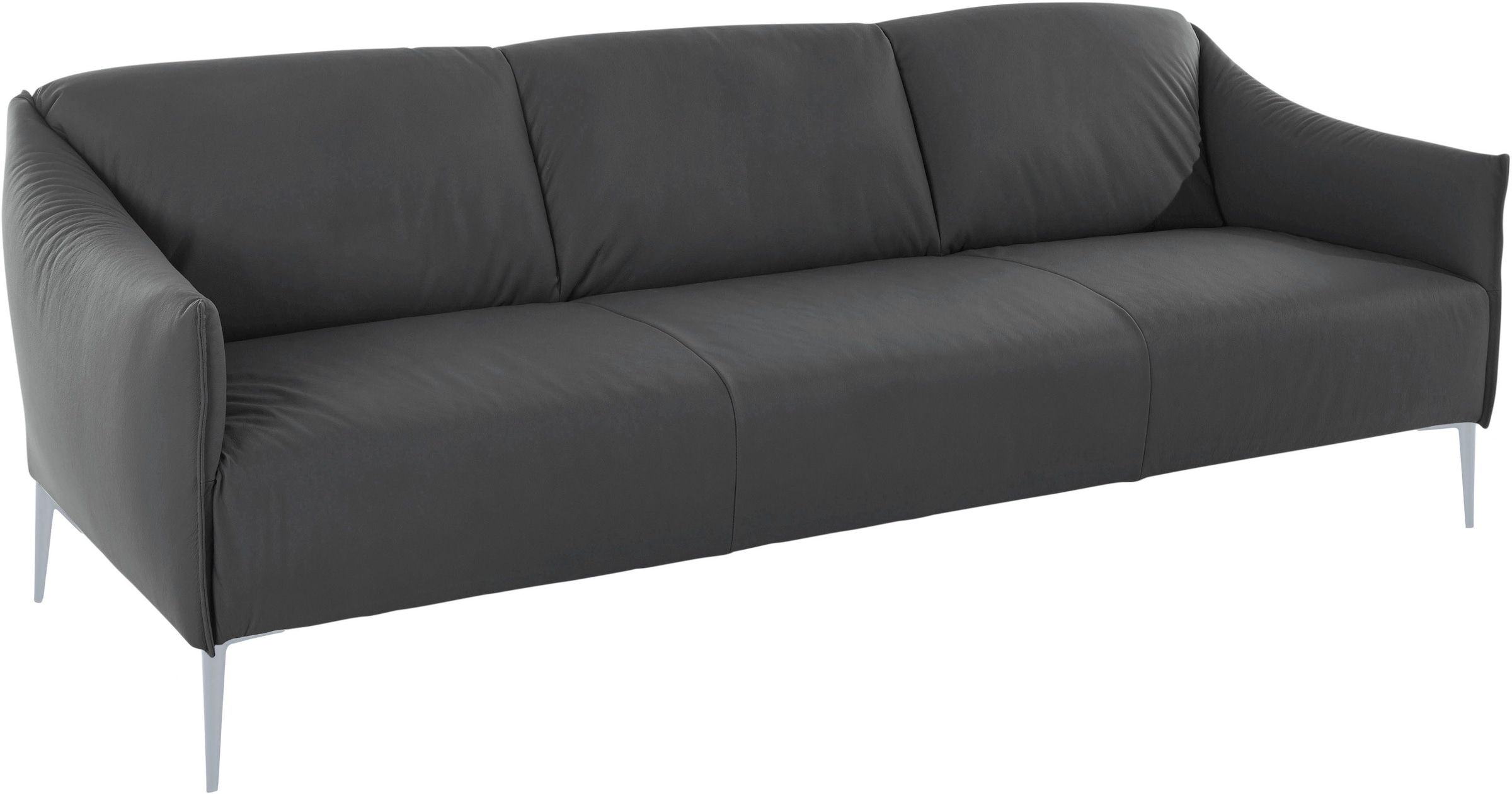 W.SCHILLIG 3-Sitzer »sally«, mit Metallfüßen in Silber matt, Breite 224 cm
