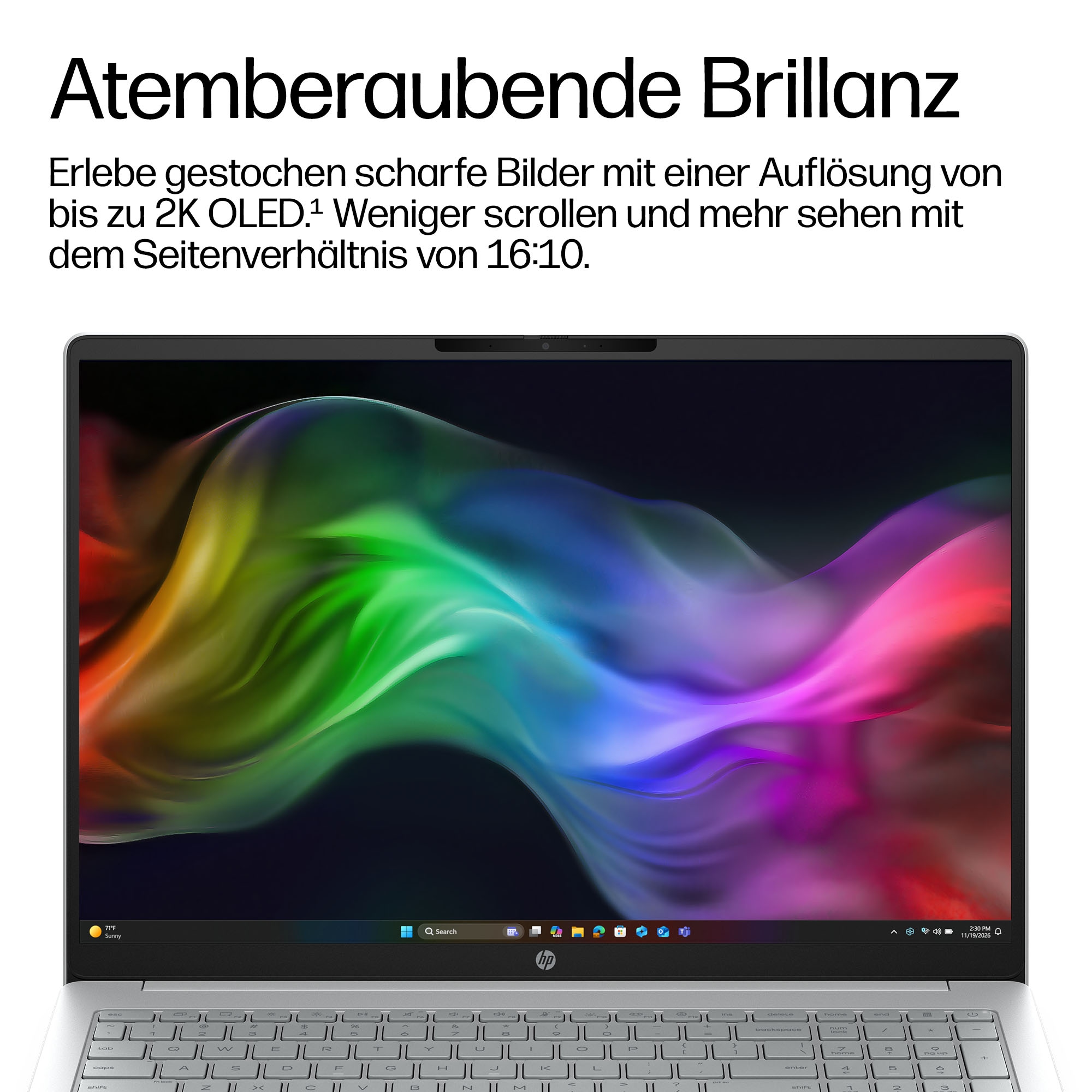 HP Notebook »OmniBook 3 16-bu0032ngx« 40,6 cm / 16 ″ Intel Core 3 Intel Graphics 256 GB SSD