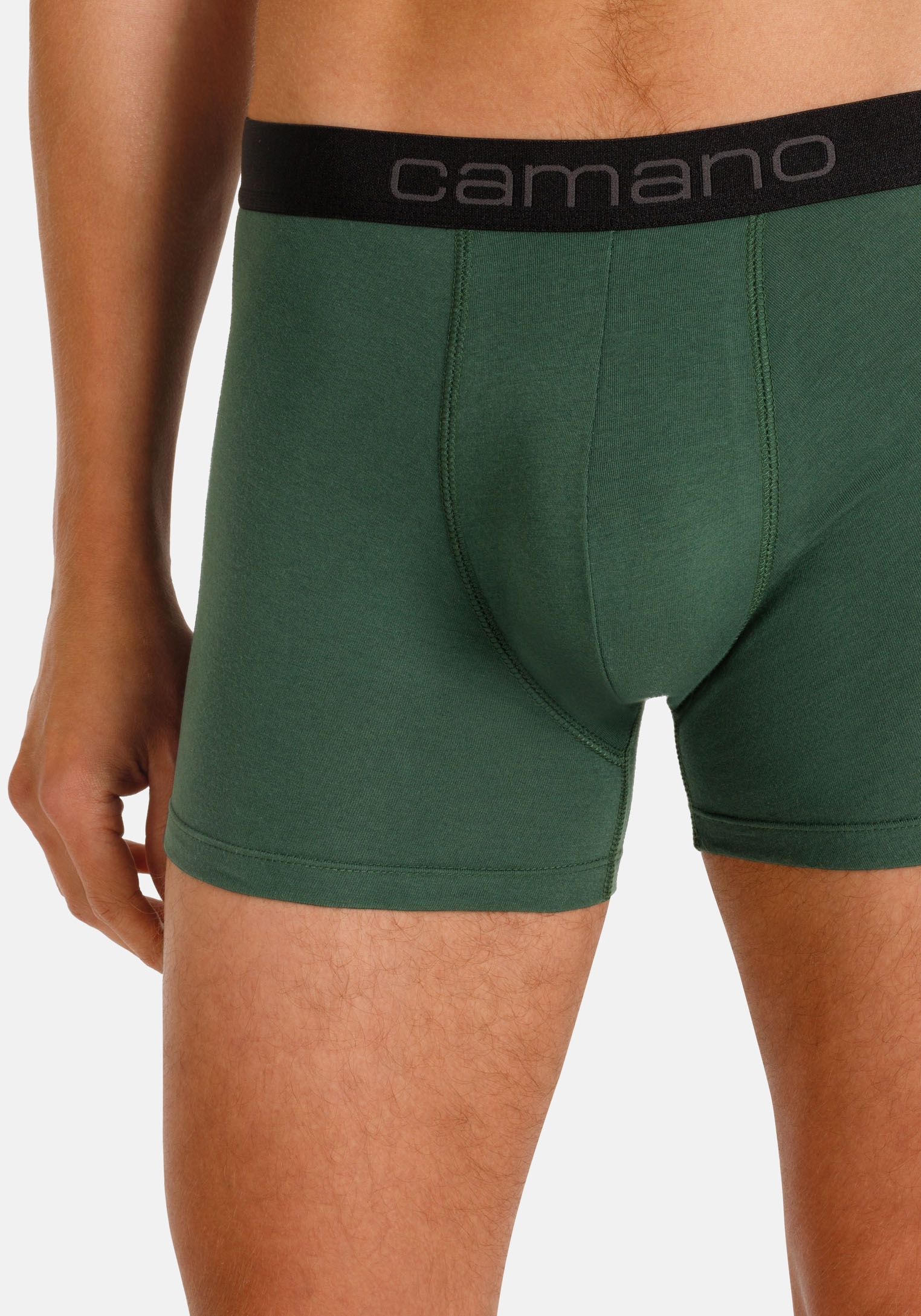 Camano Boxershorts »comfort« 2er Pack,  mit elastischem Logobund