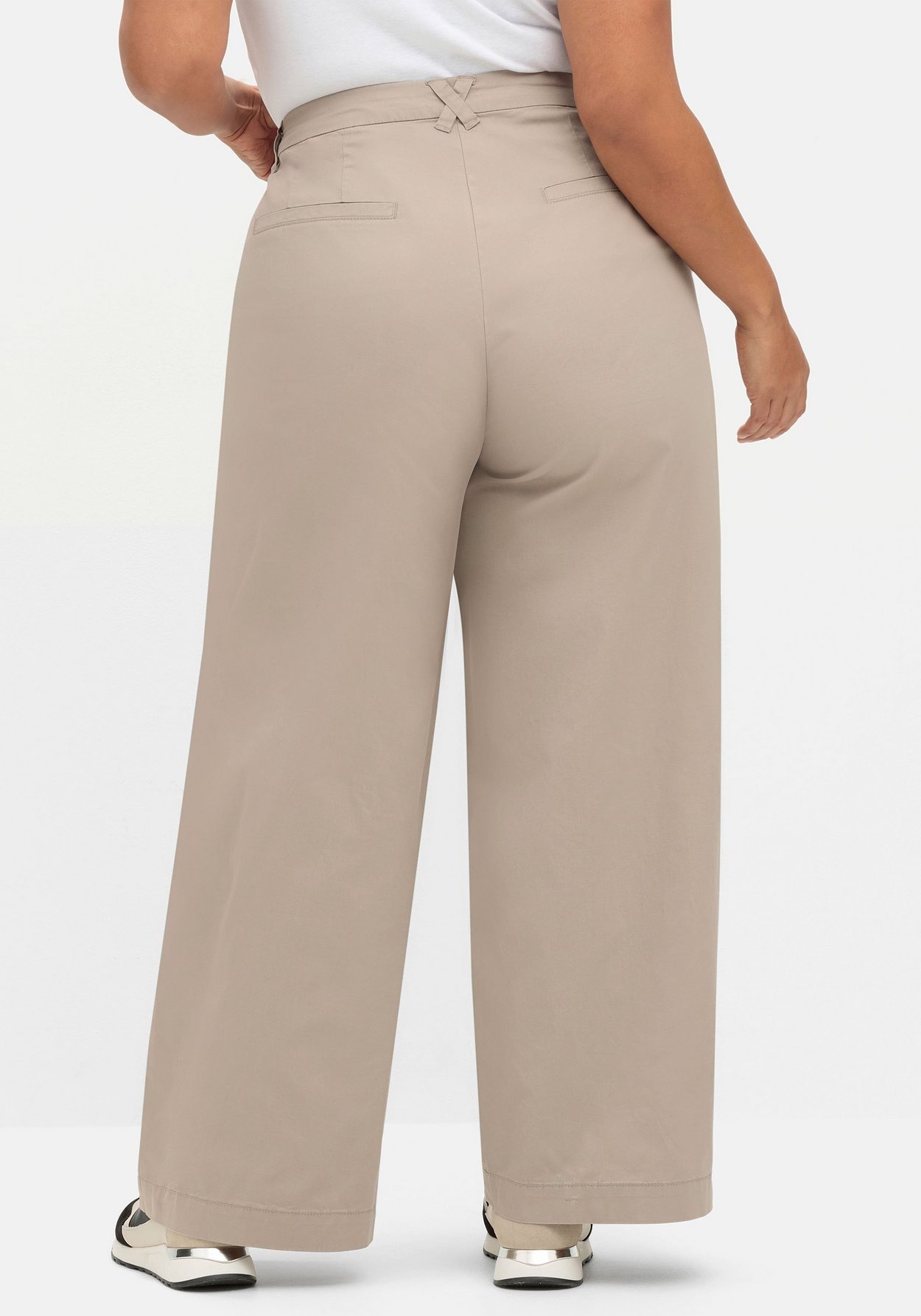 Sheego Stretch-Hose »Weite Hose im Chino-Stil, aus leichtem Twill«