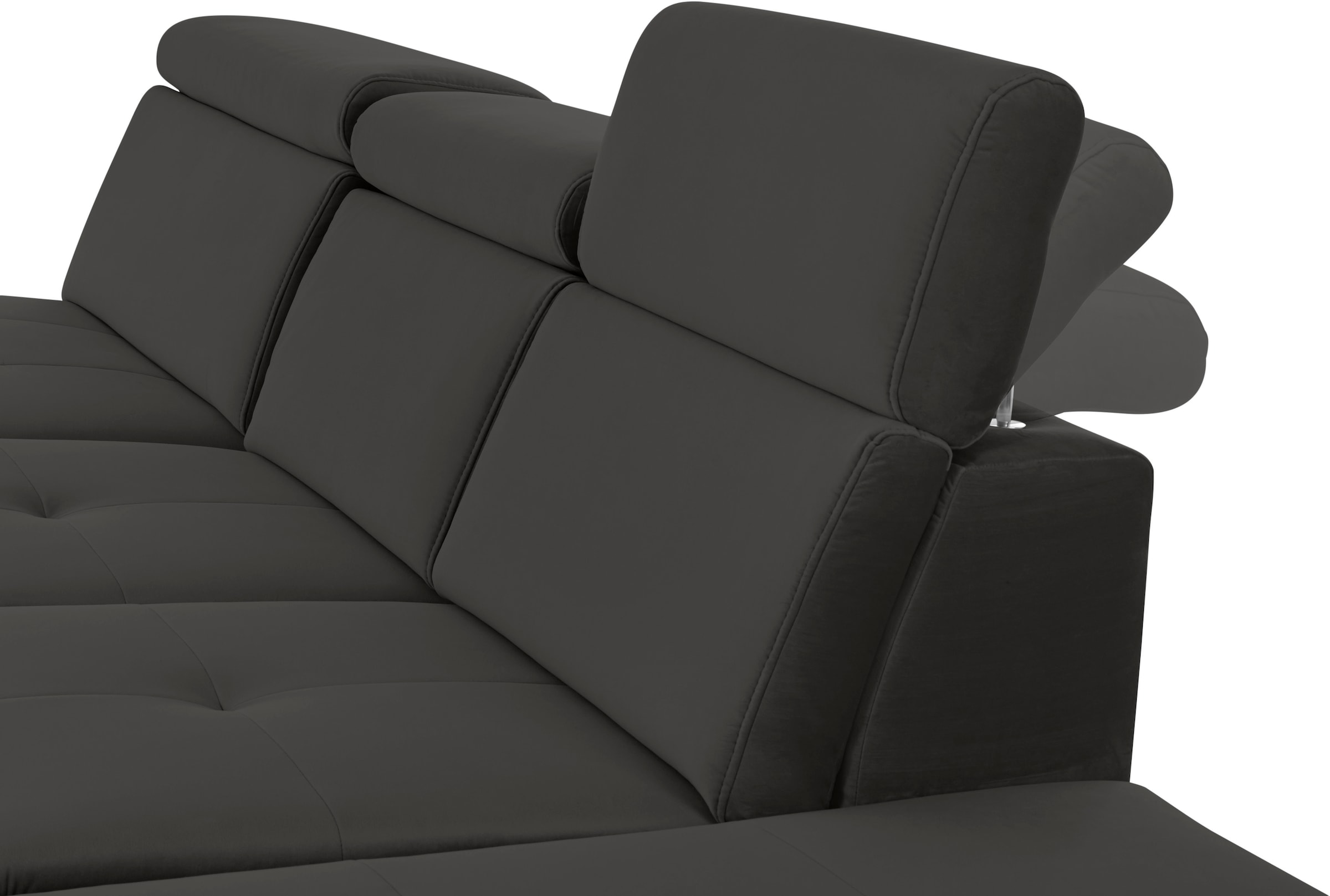 INOSIGN Ecksofa »Cardiz L-Form« inkl.Kopfteilverstellung und Federkern wahlweise mit Bettfunktion