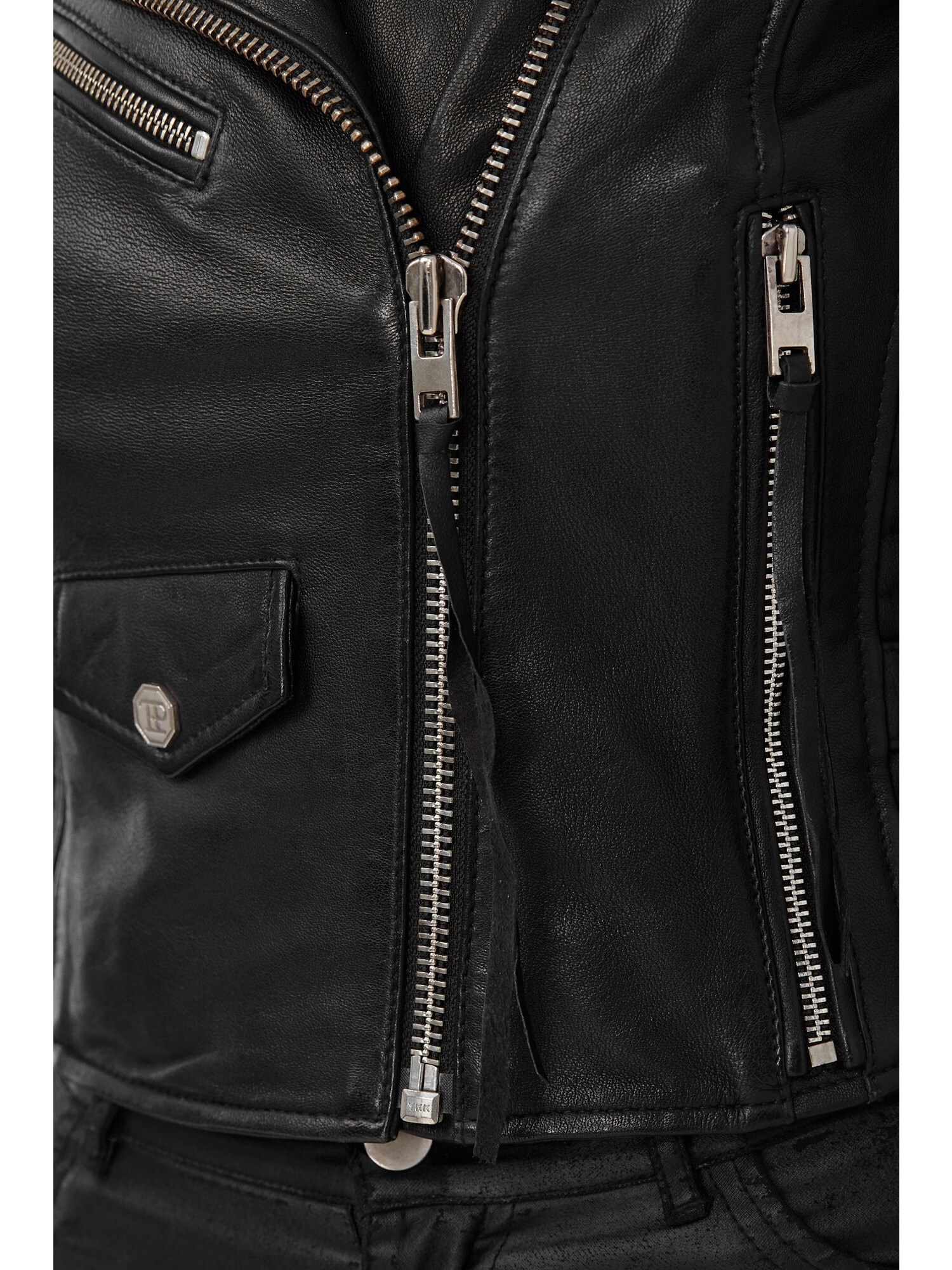 trueprodigy Lederjacke »Freya mit Reißverschluss Details« ohne Kapuze