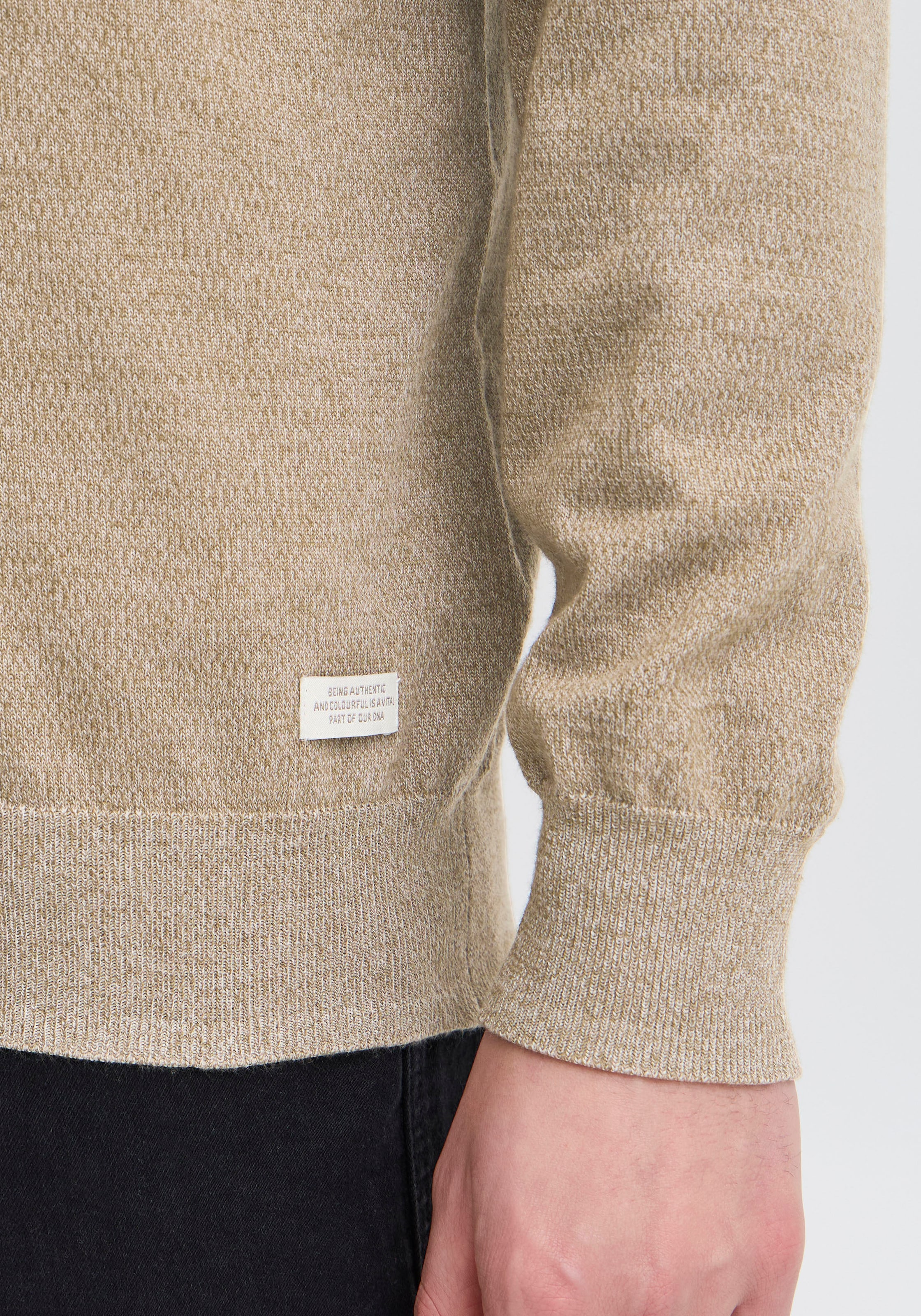 Blend Rundhalspullover »Pullover« Kunstfaser,