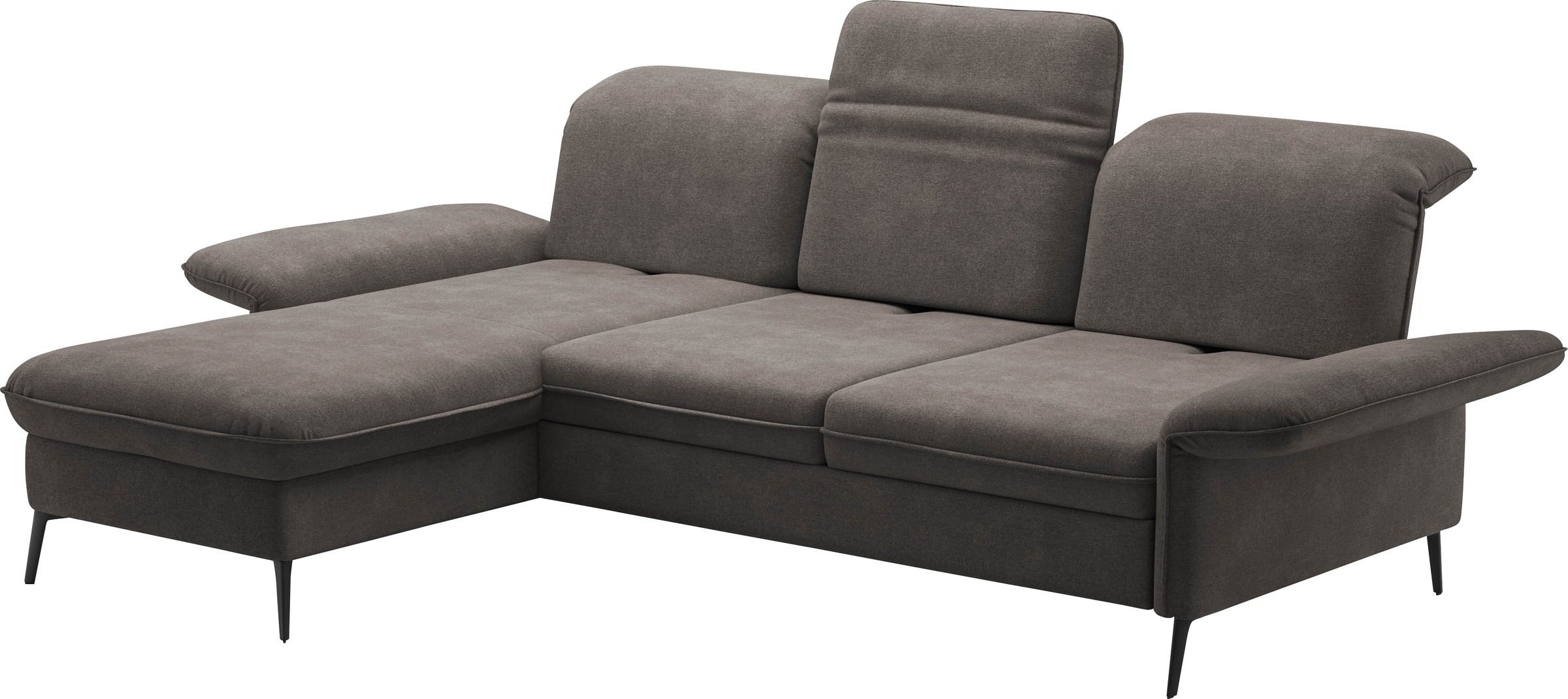 sit&more Ecksofa »Emely, inkl. Sitztiefenverstellung«, wahlweise mit Bettfunktion,Bettkasten,Kopf- & Armteilverstellung