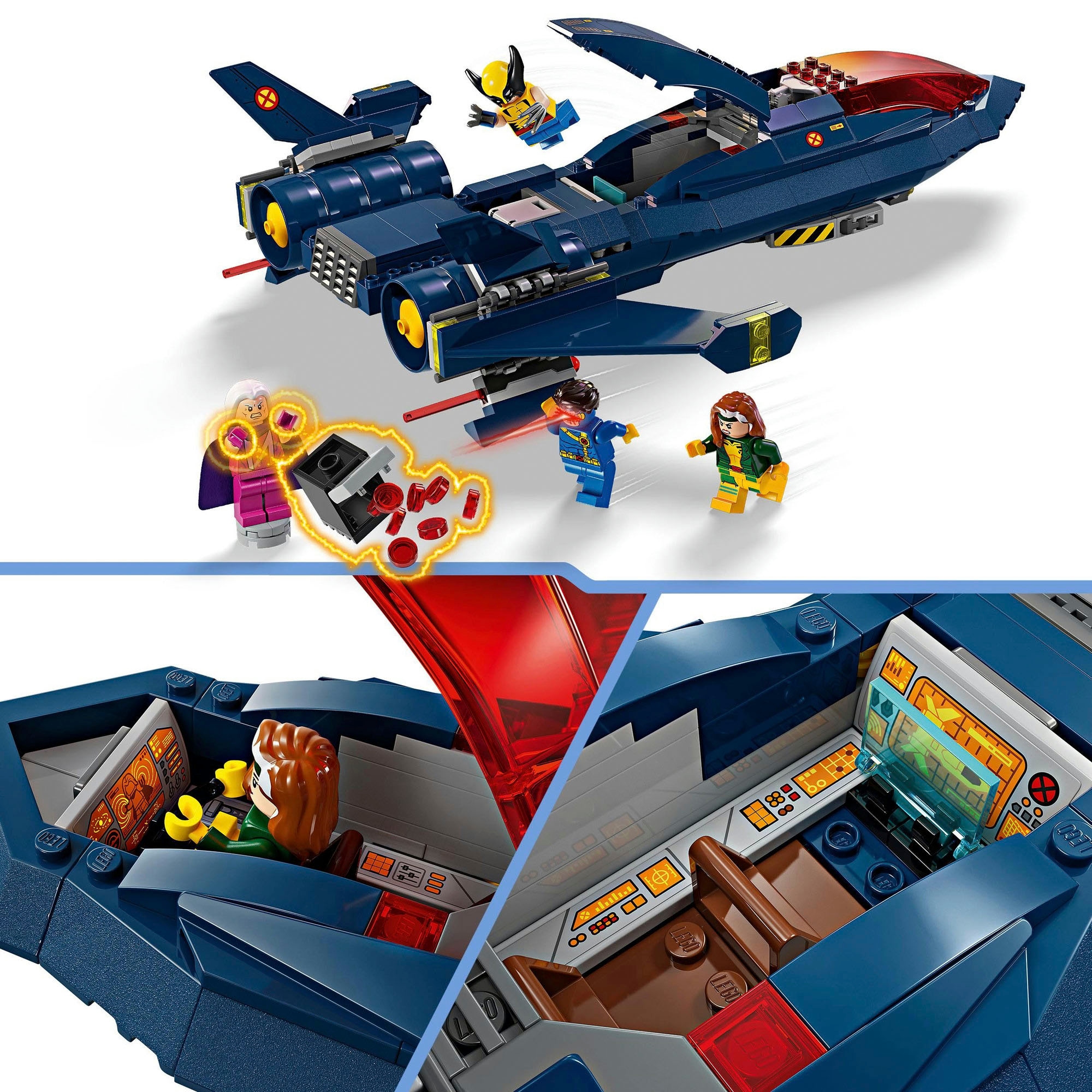 LEGO® Konstruktionsspielsteine »X-Jet der X-Men (76281), LEGO Super Heroes«, (359 St.), Made in Europe