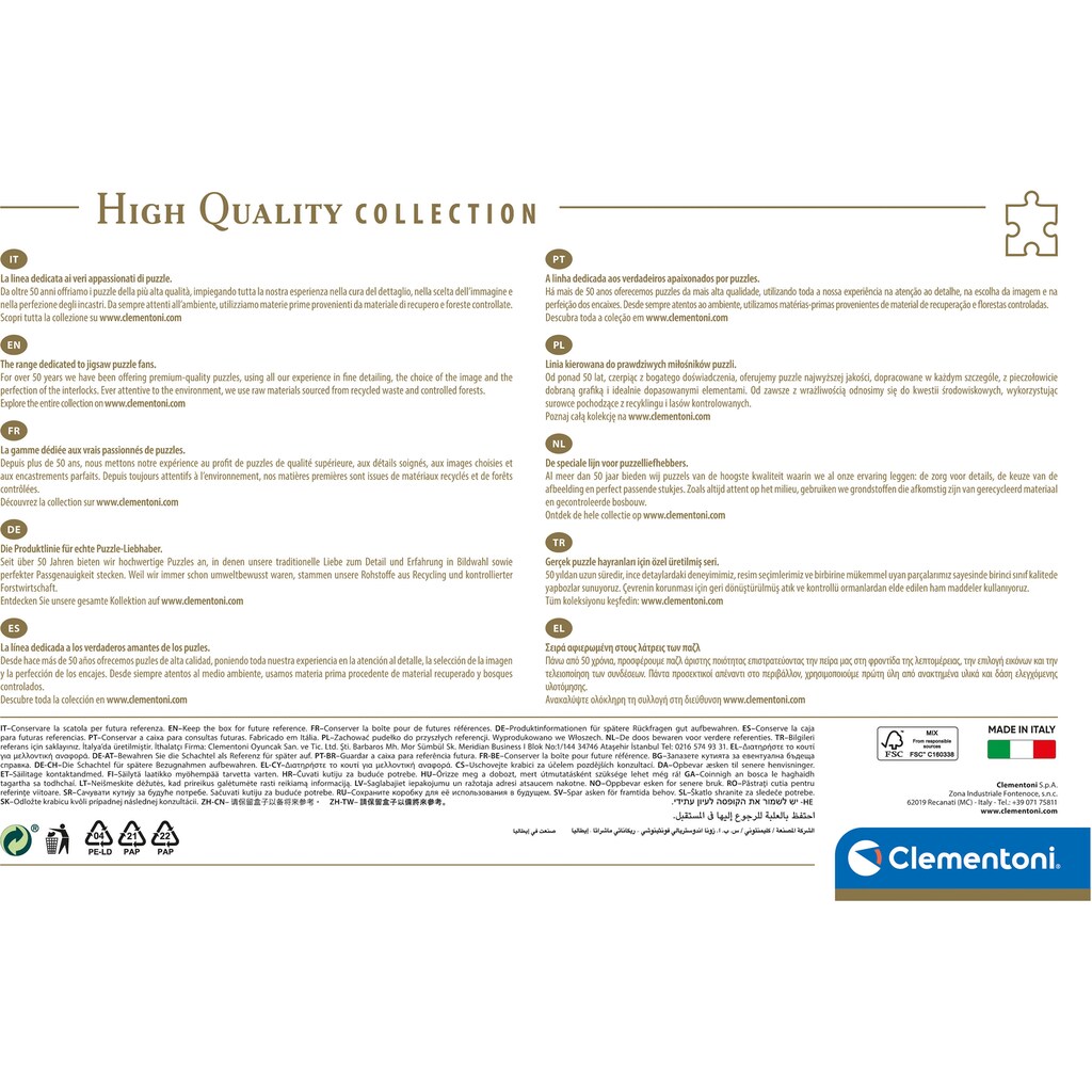Clementoni® Puzzle »High Quality Collection, Inselleben«, Made in Europe, FSC® - schützt Wald - weltweit