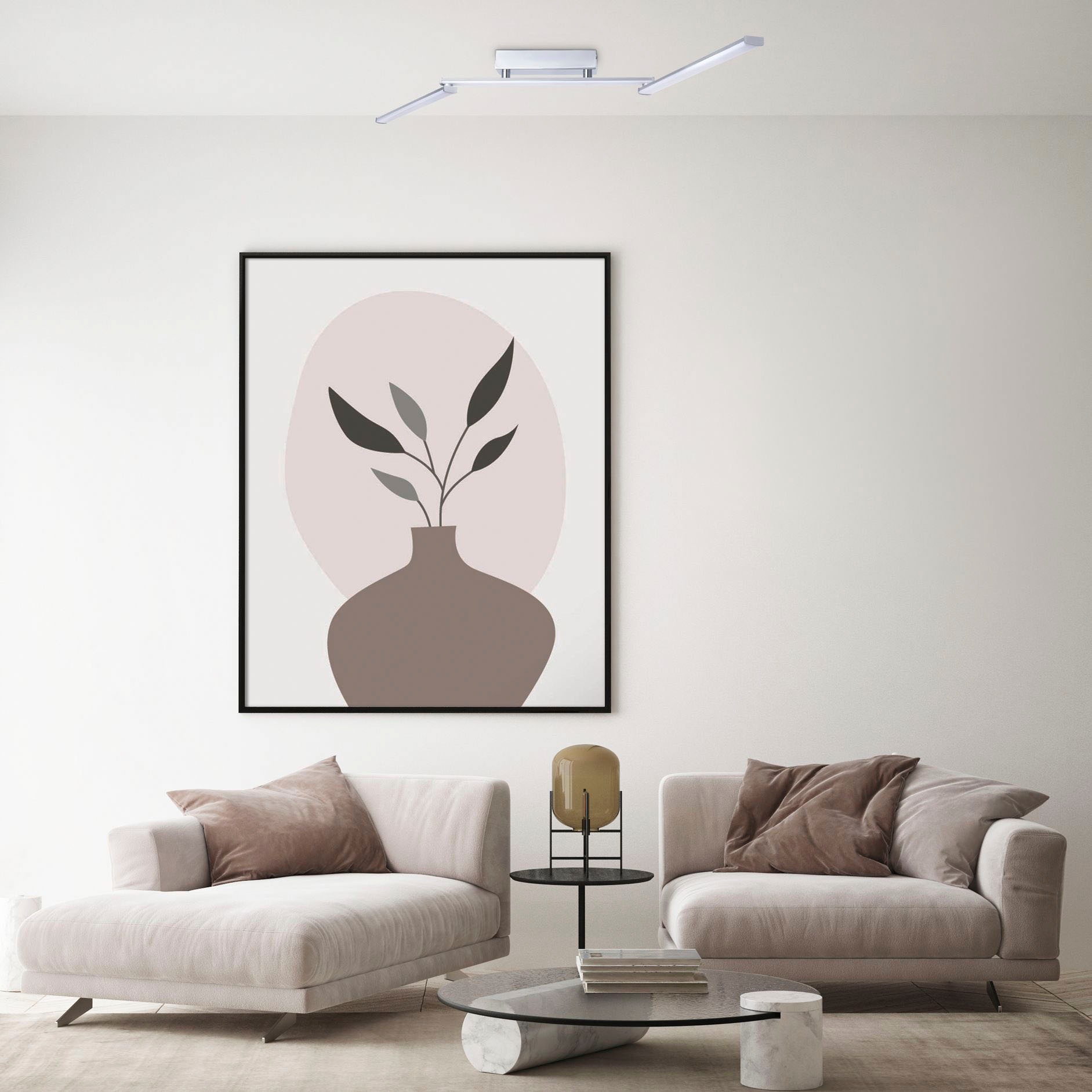 Paco Home Deckenleuchte »DAVE« Warmweiß