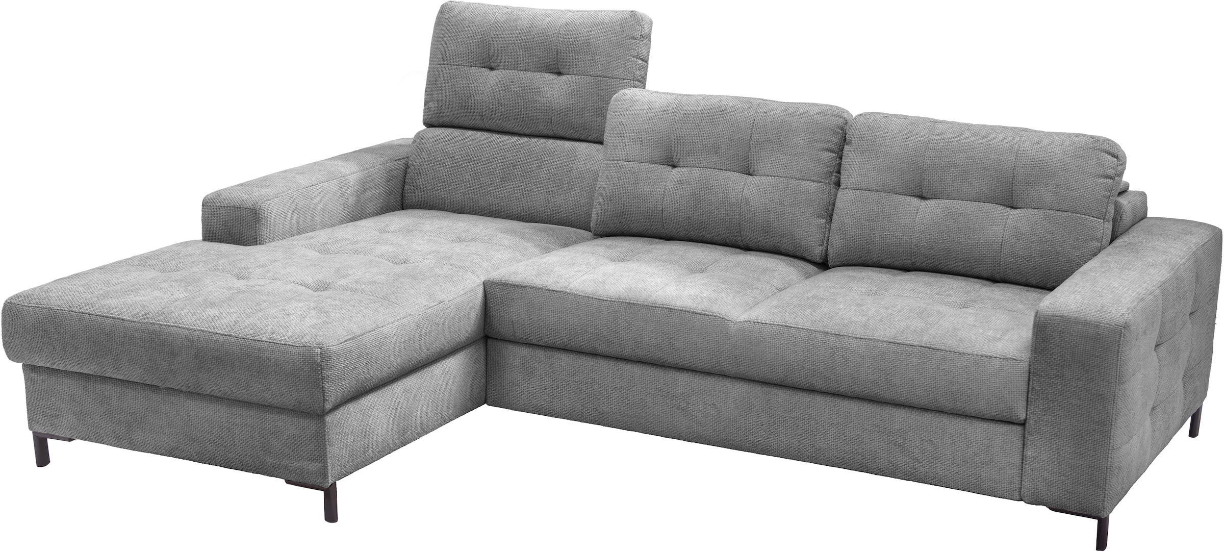 exxpo - sofa fashion Ecksofa »Bonito, mit Rücken- und Sitztiefenverstellung, inkl. Bett & Bettkasten«, Sitztiefenverstellung,Höhenverstellung
