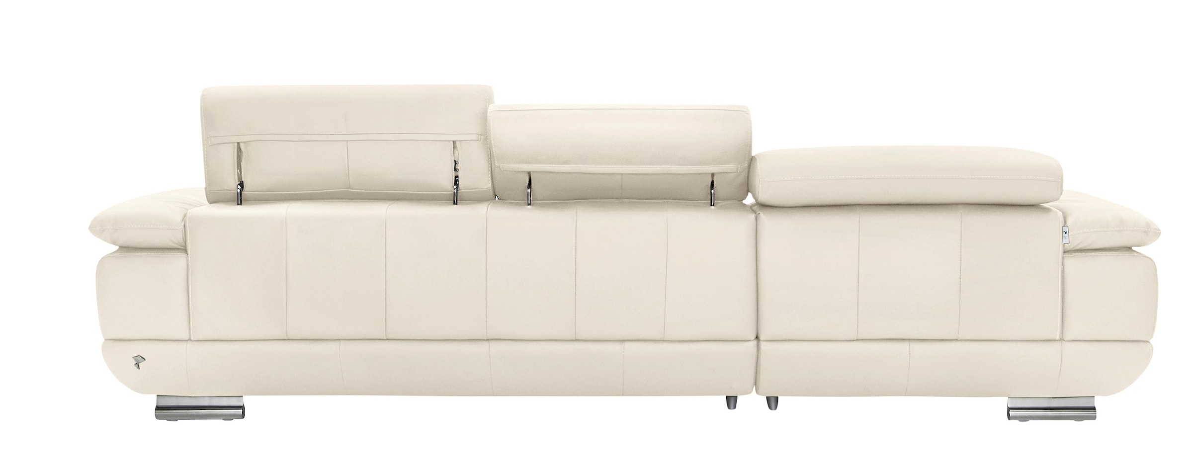 CALIA ITALIA Ecksofa »Magic, ein italienisches Sofa zum Träumen, erstklassiger Sitzkomfort«, mit verstellbaren Kopfteilen, in 2 Lederqualitäten
