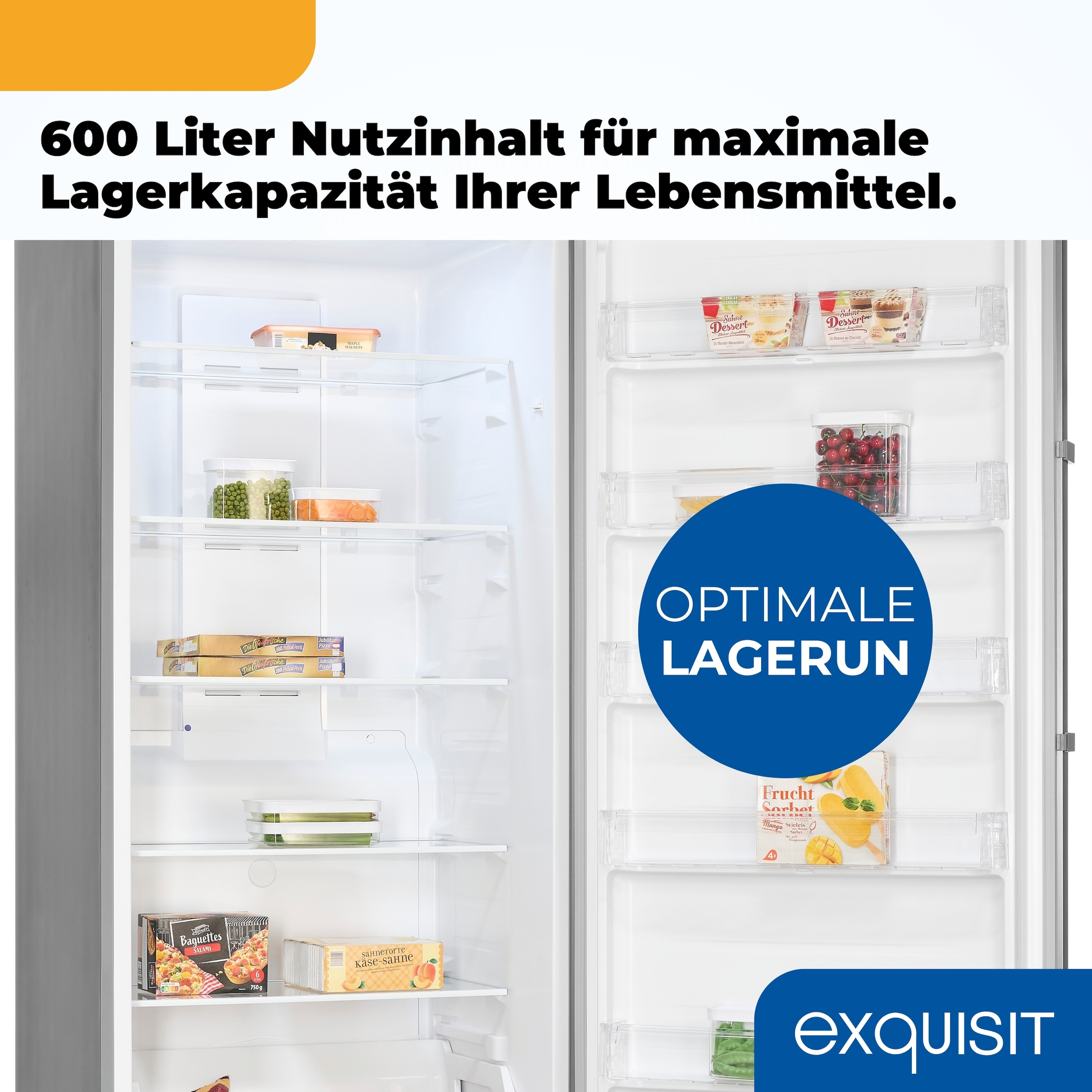 exquisit Gefrierschrank »GS600-NF-H-040E« 189 cm hoch 84 cm breit