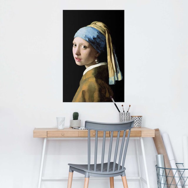 Reinders! Poster »Poster Das Mädchen mit dem Perlenohrgehänge Jan Vermeer«,  Menschen, (1 St.) auf Rechnung kaufen