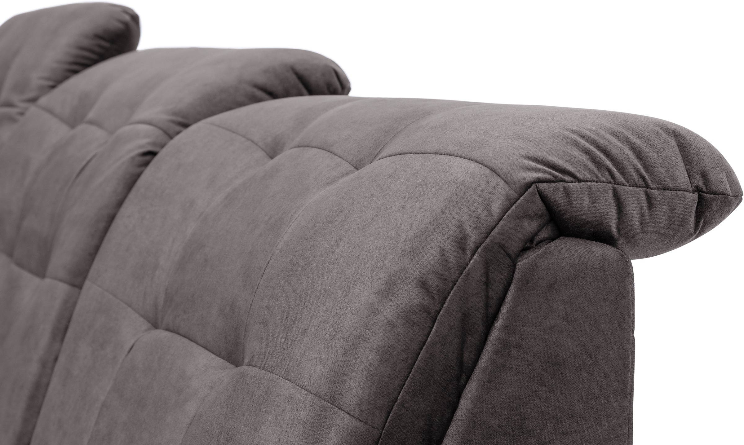 exxpo - sofa fashion Ecksofa »Derby Inkl. Kopfteilverstellung, wahlw. Bett & Bettkasten, L-Form«, EXTRA an Komfort zum Relaxen, Entspannen und Wohlfühlen