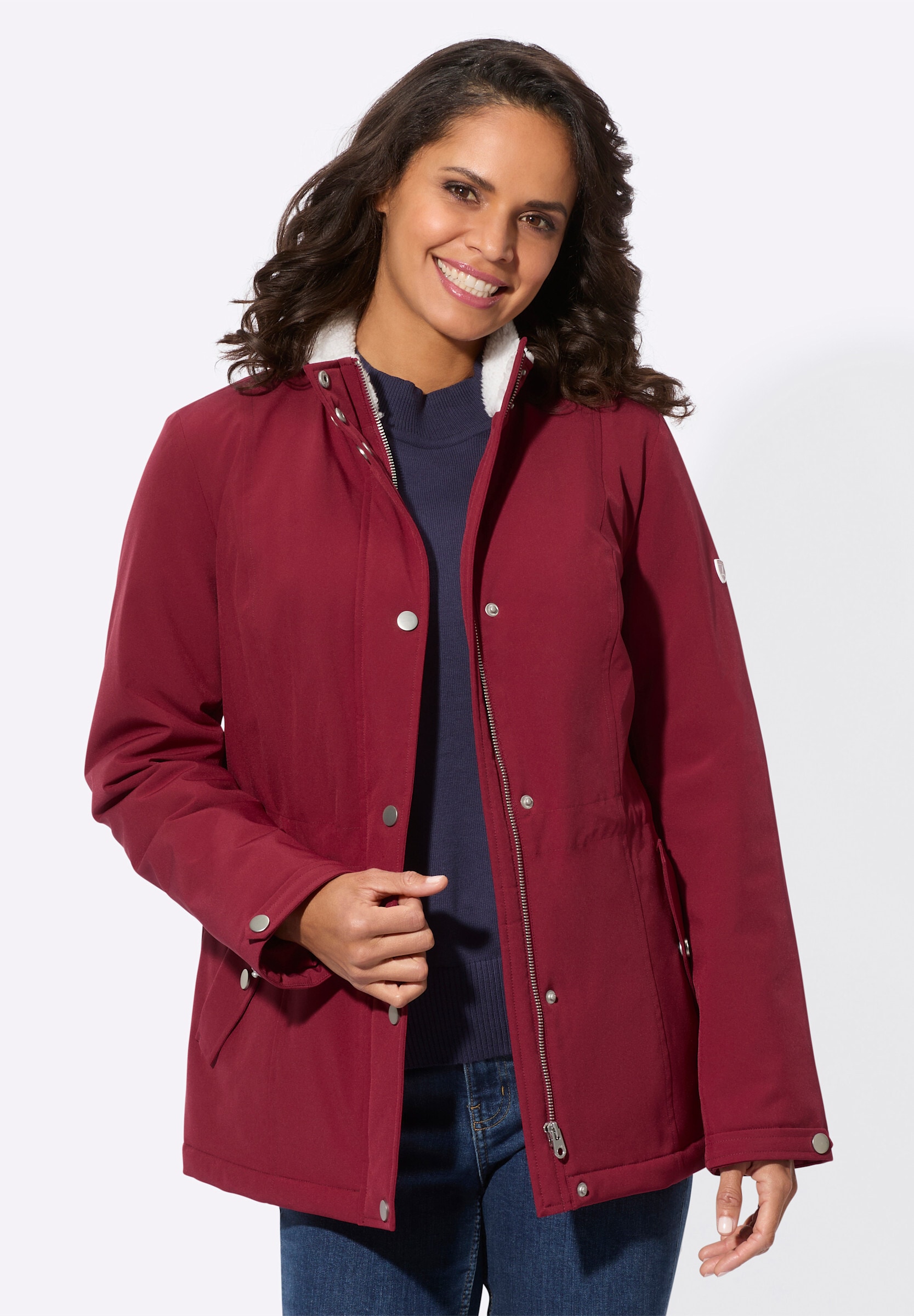 Witt Softshelljacke »Softshell-Jacke Jacke mit Teddyfleece-Futter« ohne Kapuze