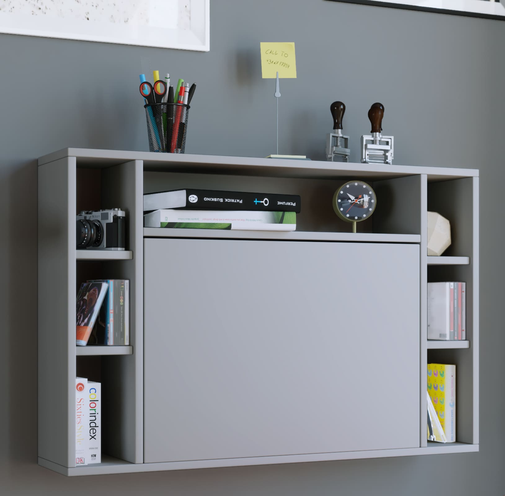 VCM Schreibtisch »Holz Hänge Schreibtisch Wandschreibtisch Wandila« 1 Stk. tlg.